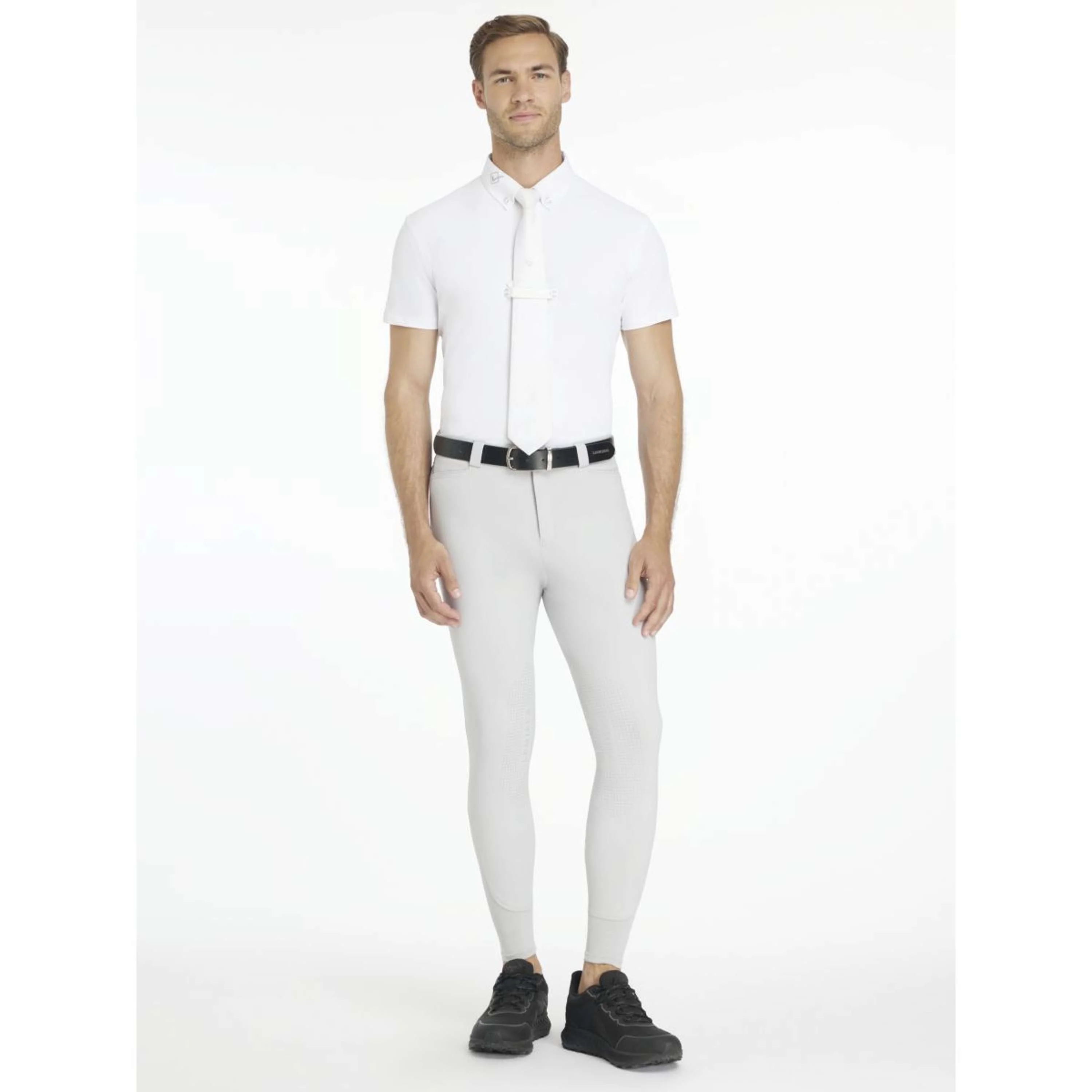 LeMieux Pantalon d'Équitation Sports Knee Grip Hommes Gris clair - Image 4