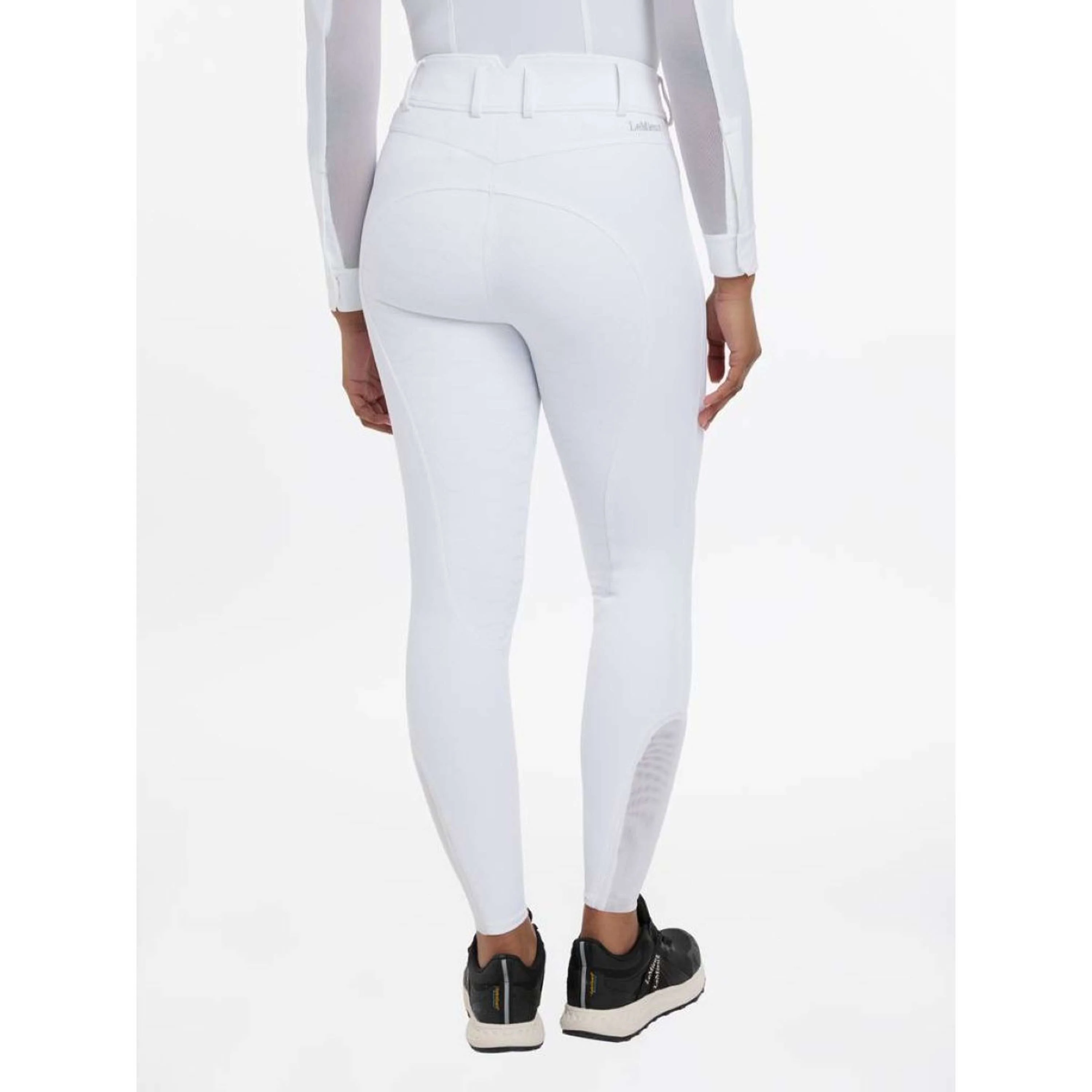 LeMieux Pantalon d'Équitation Victoria Silicone Fond de Peau Blanc - Image 4