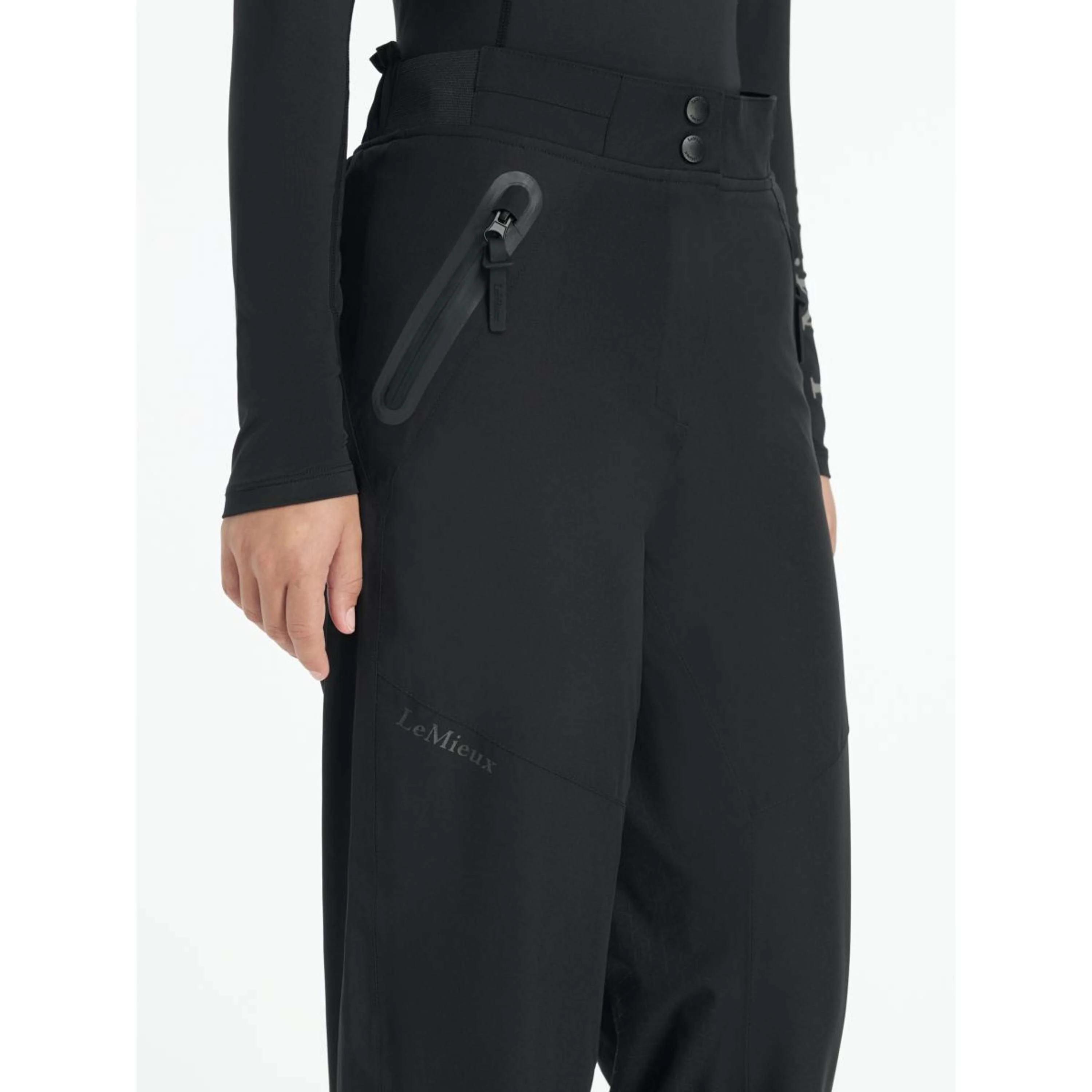 LeMieux Pantalon d'Équitation Young Rider Drytex Étanche Noir - Image 4