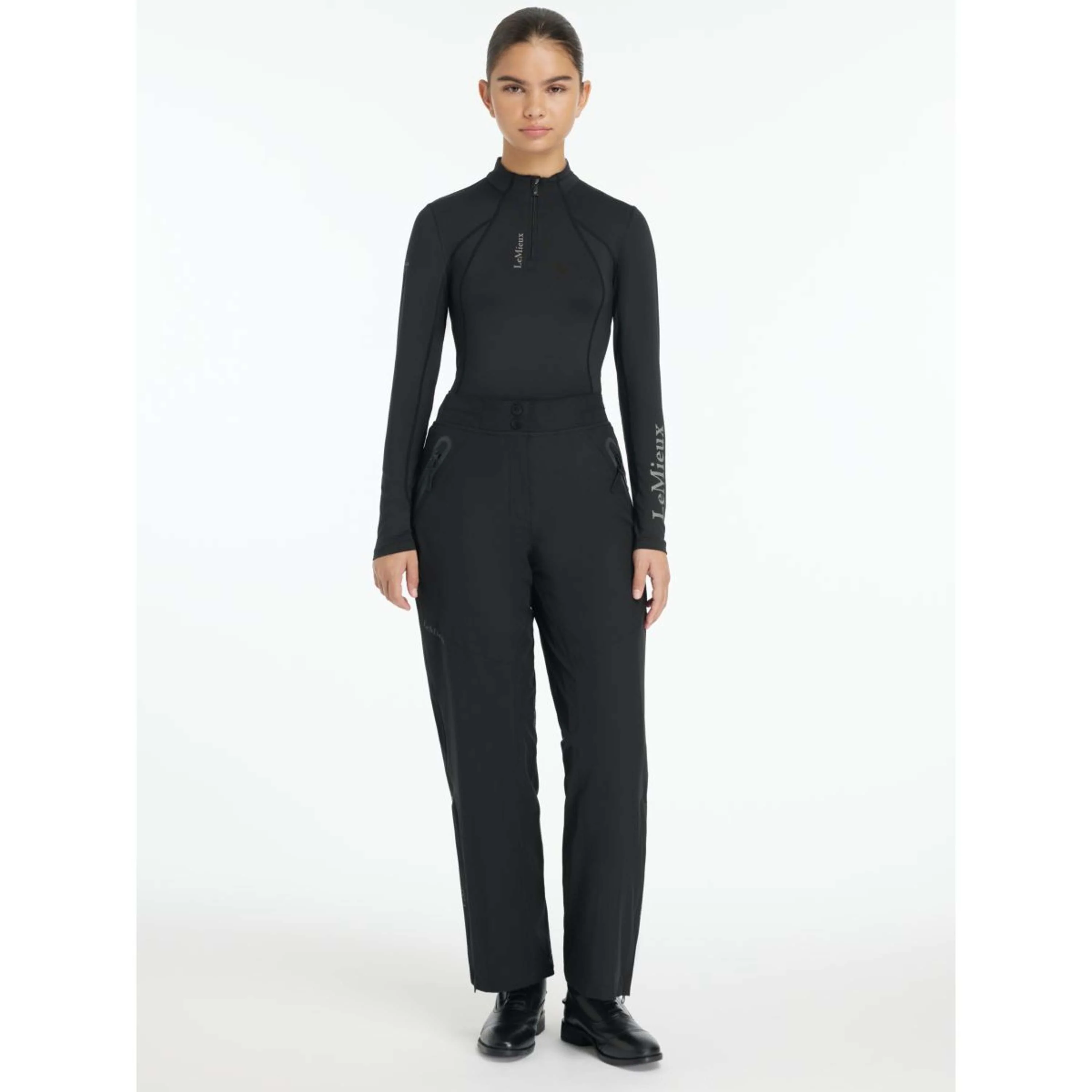 LeMieux Pantalon d'Équitation Young Rider Drytex Étanche Noir - Image 6