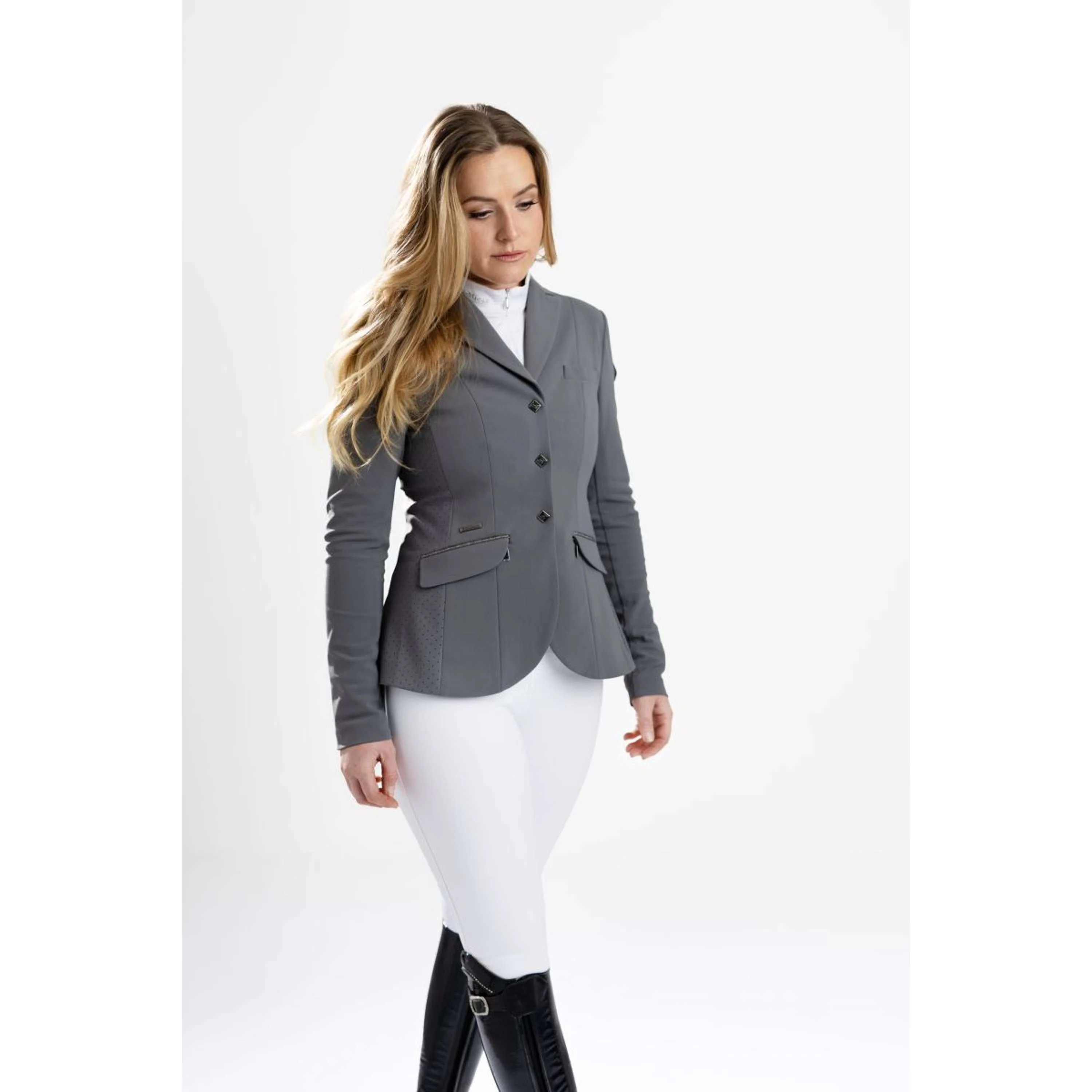 LeMieux Petite Veste de Concours Dynamique Graphite - Image 6