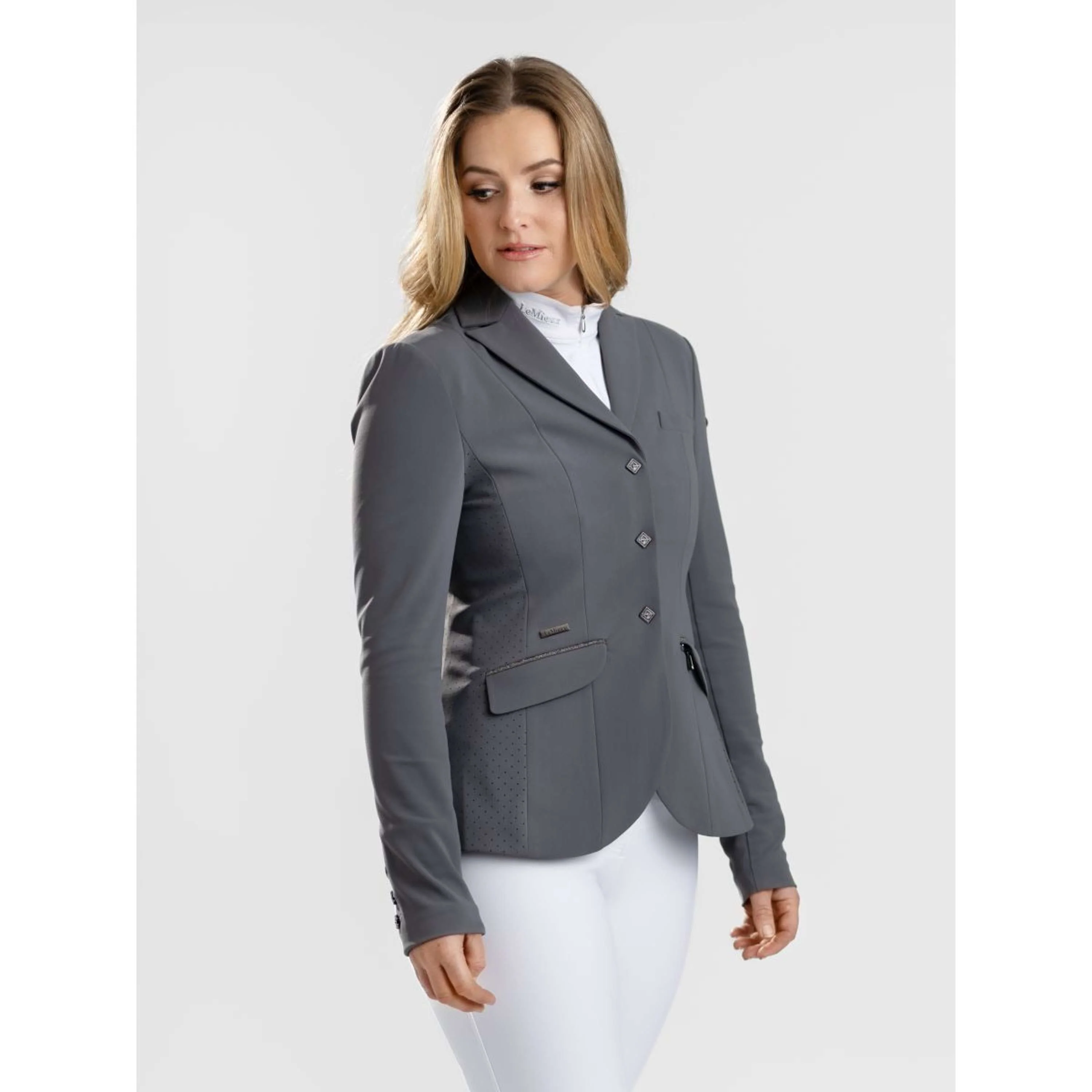 LeMieux Petite Veste de Concours Dynamique Graphite - Image 7