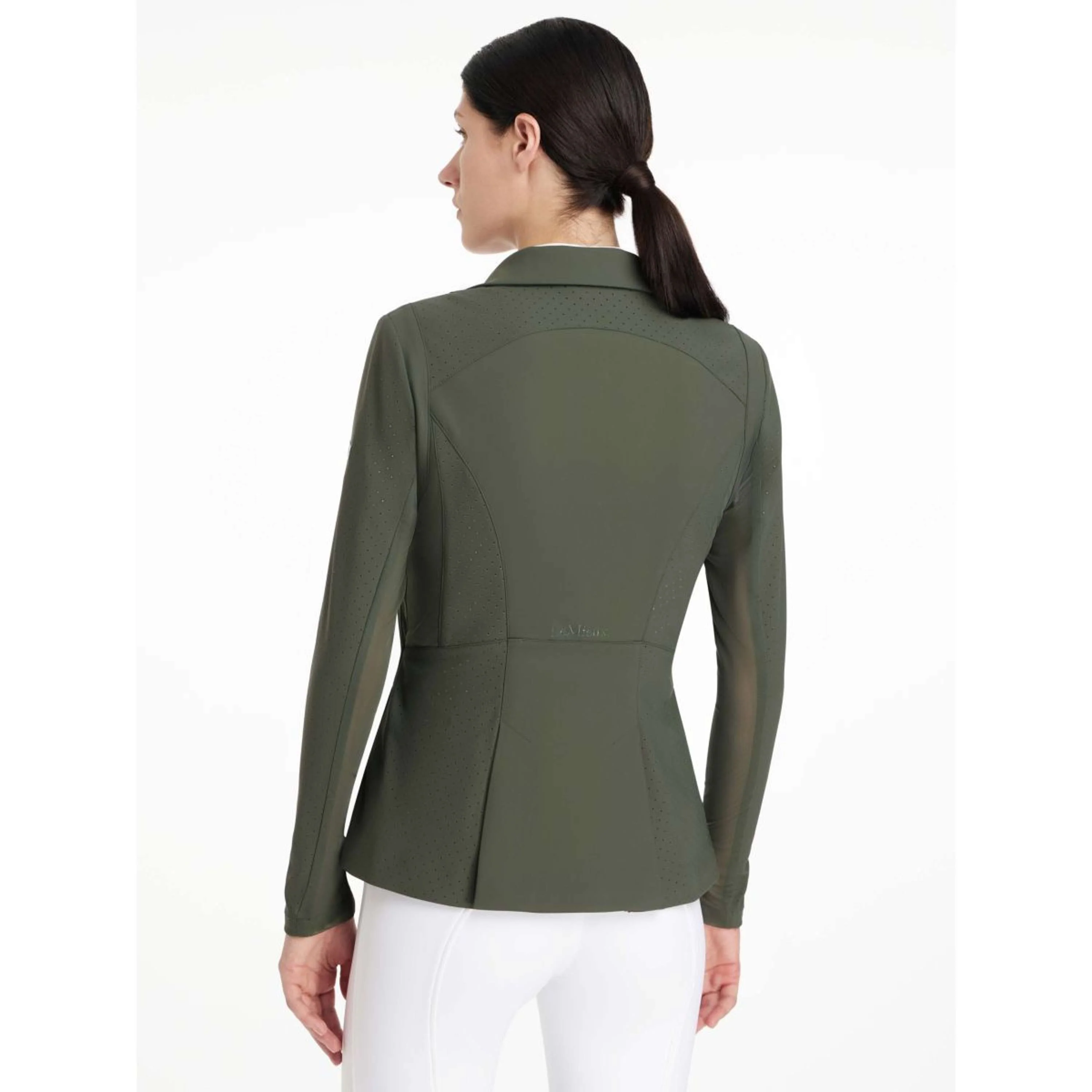 LeMieux Petite Veste de Concours Jessica Mesh Pine Green - Image 4