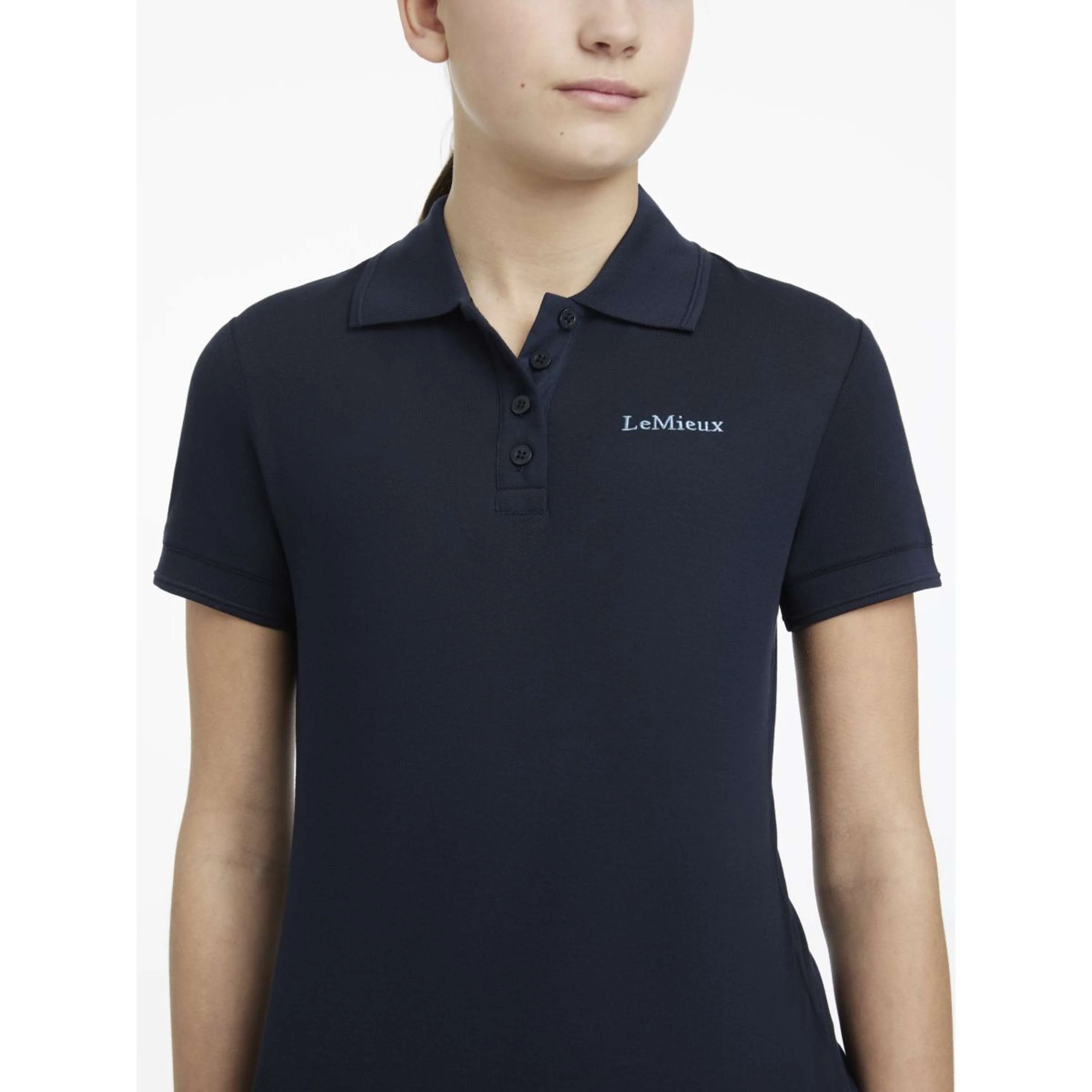 LeMieux Polo Young Rider Classique Marin - Image 4