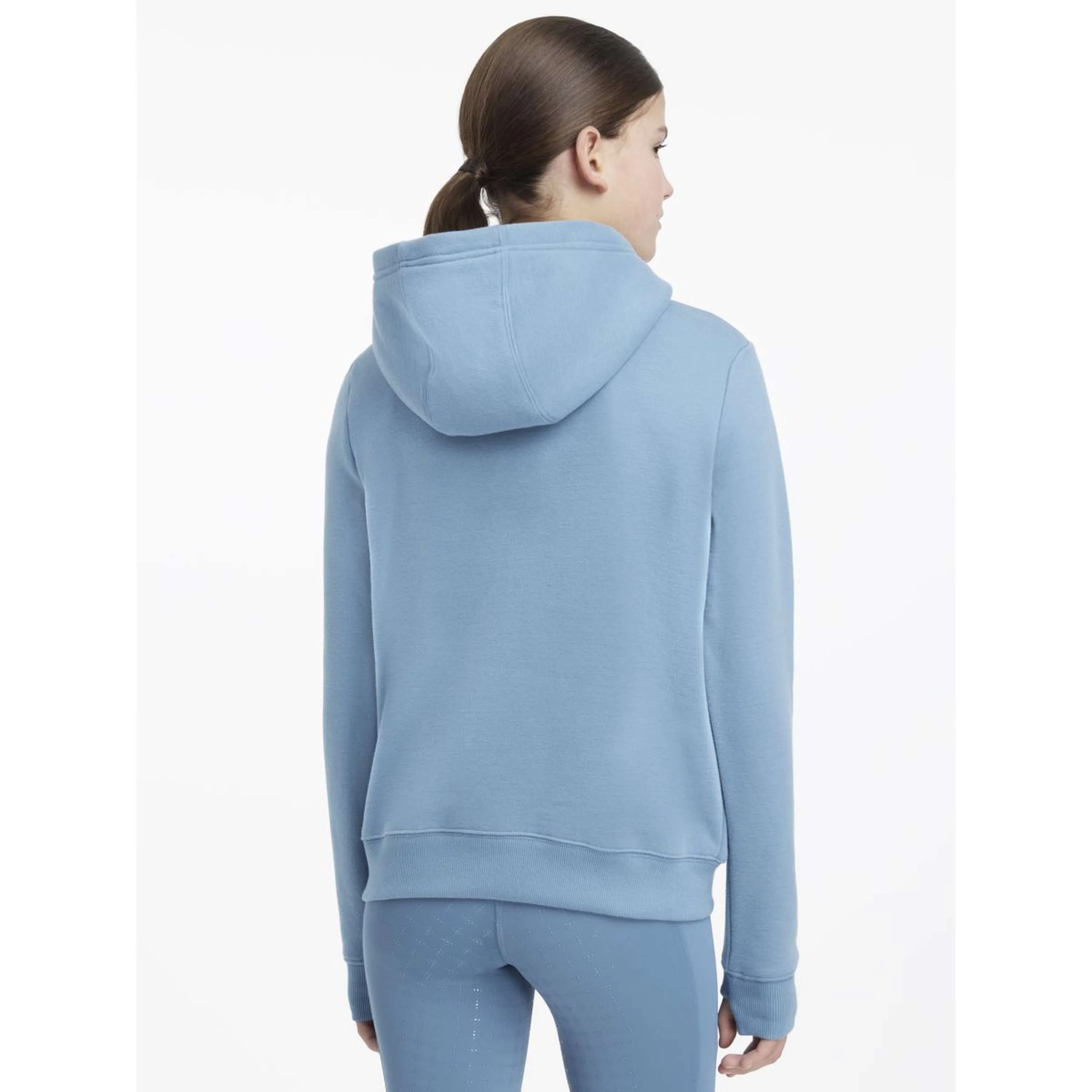LeMieux Pull col Hoodie Young Rider Classique Ice Blue - Image 3