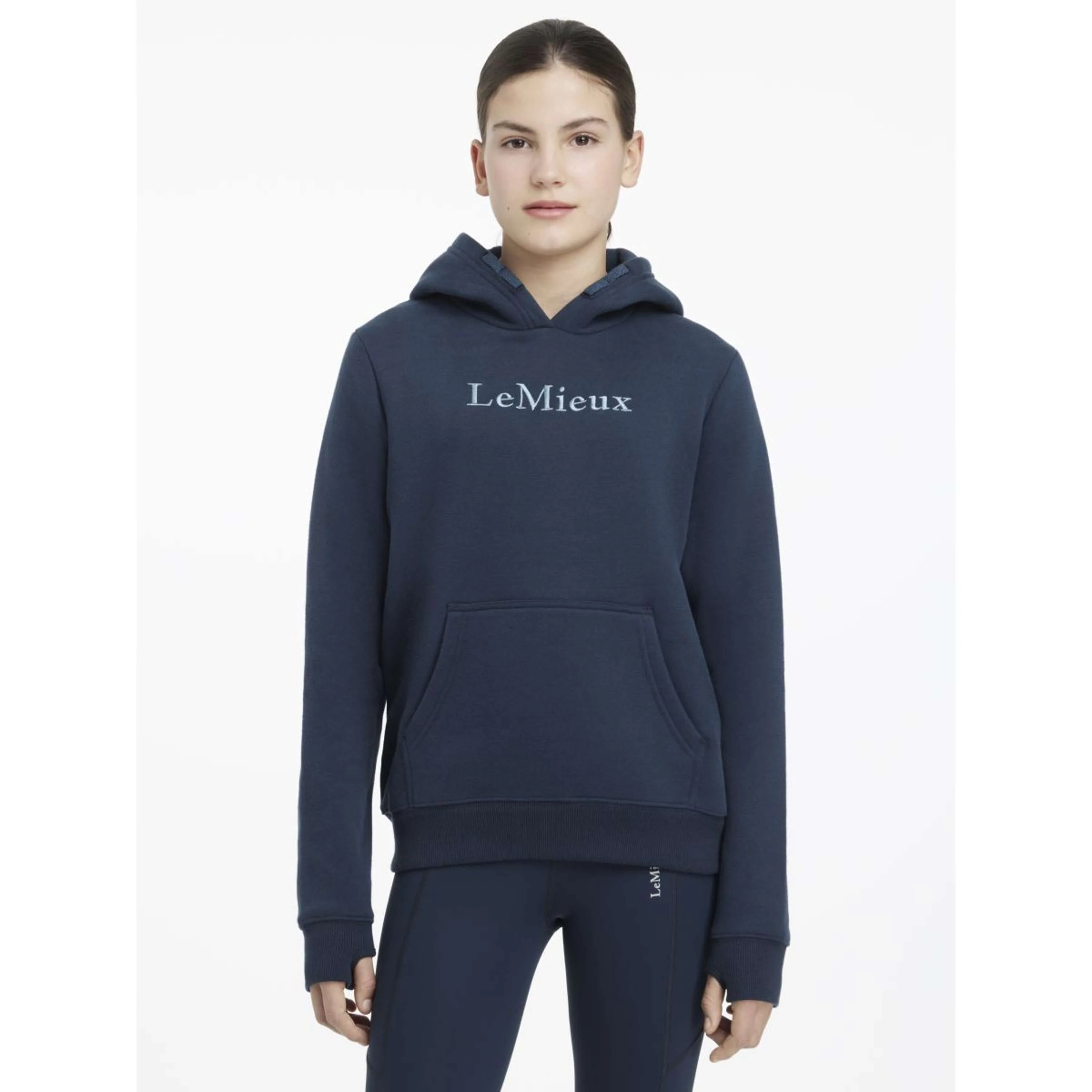 LeMieux Pull col Hoodie Young Rider Classique Marin - Image 2