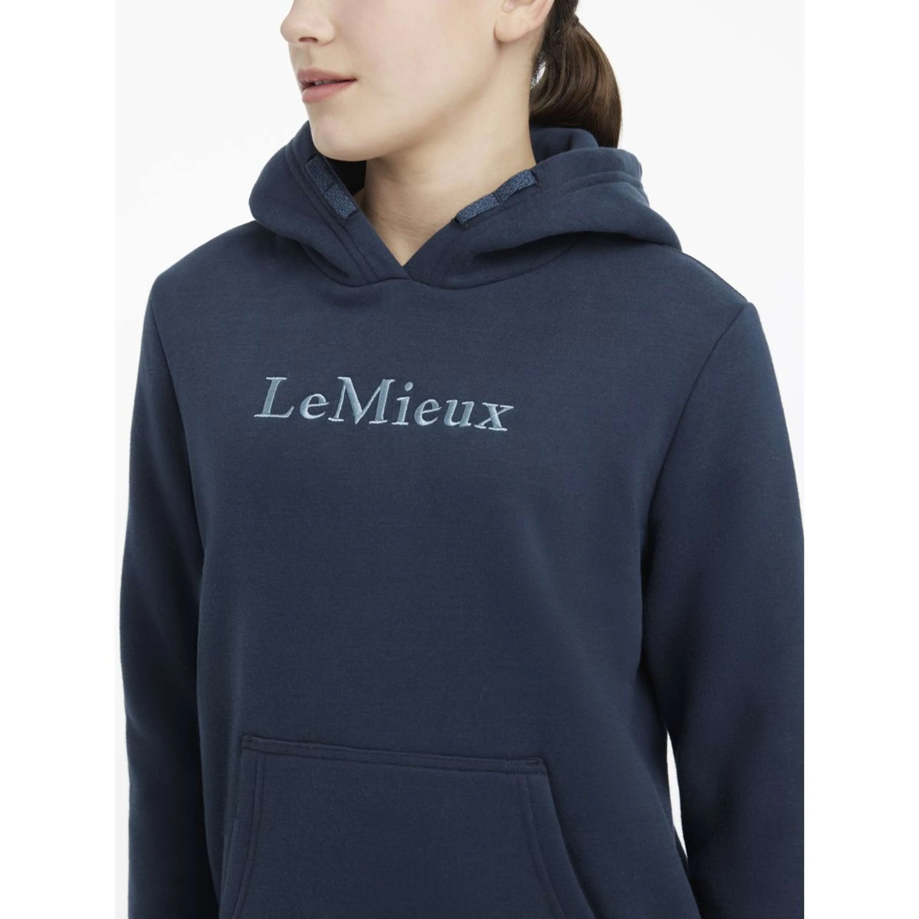 LeMieux Pull col Hoodie Young Rider Classique Marin - Image 4