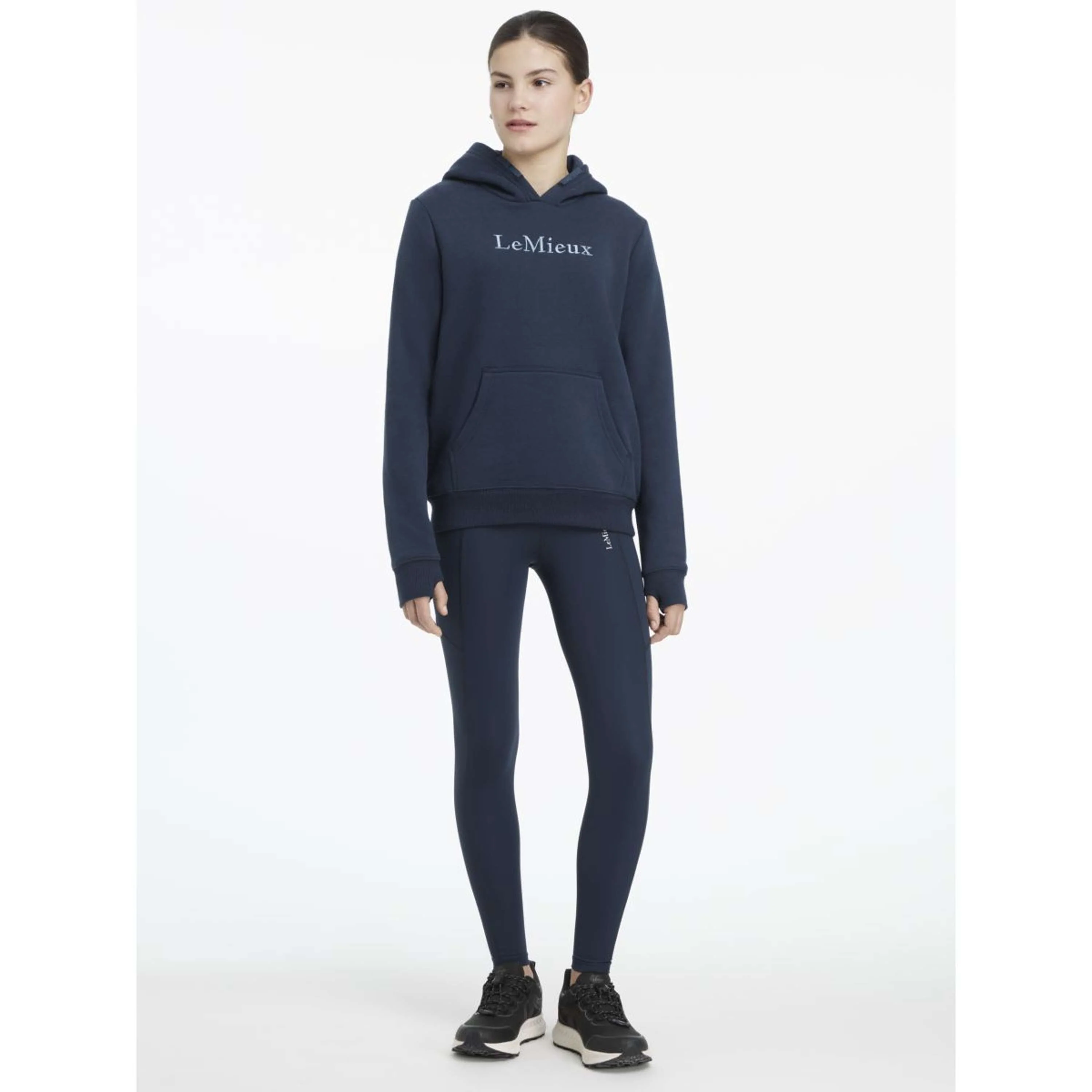 LeMieux Pull col Hoodie Young Rider Classique Marin - Image 5