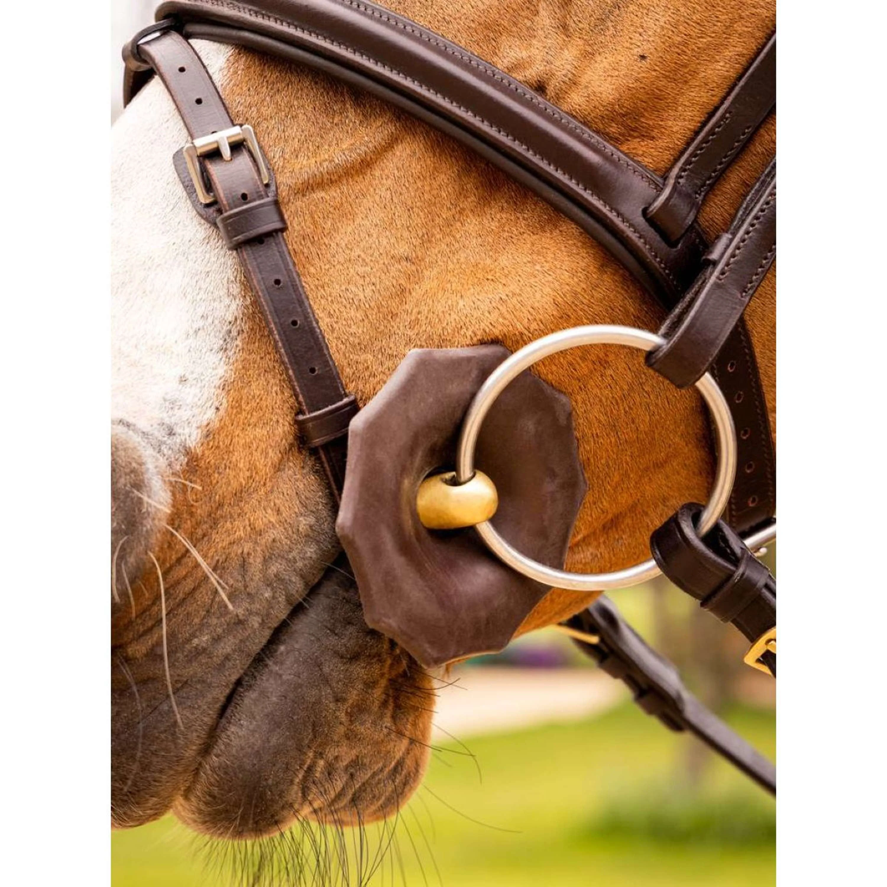 LeMieux Rondelles de Mors Rubber Marron - Image 2