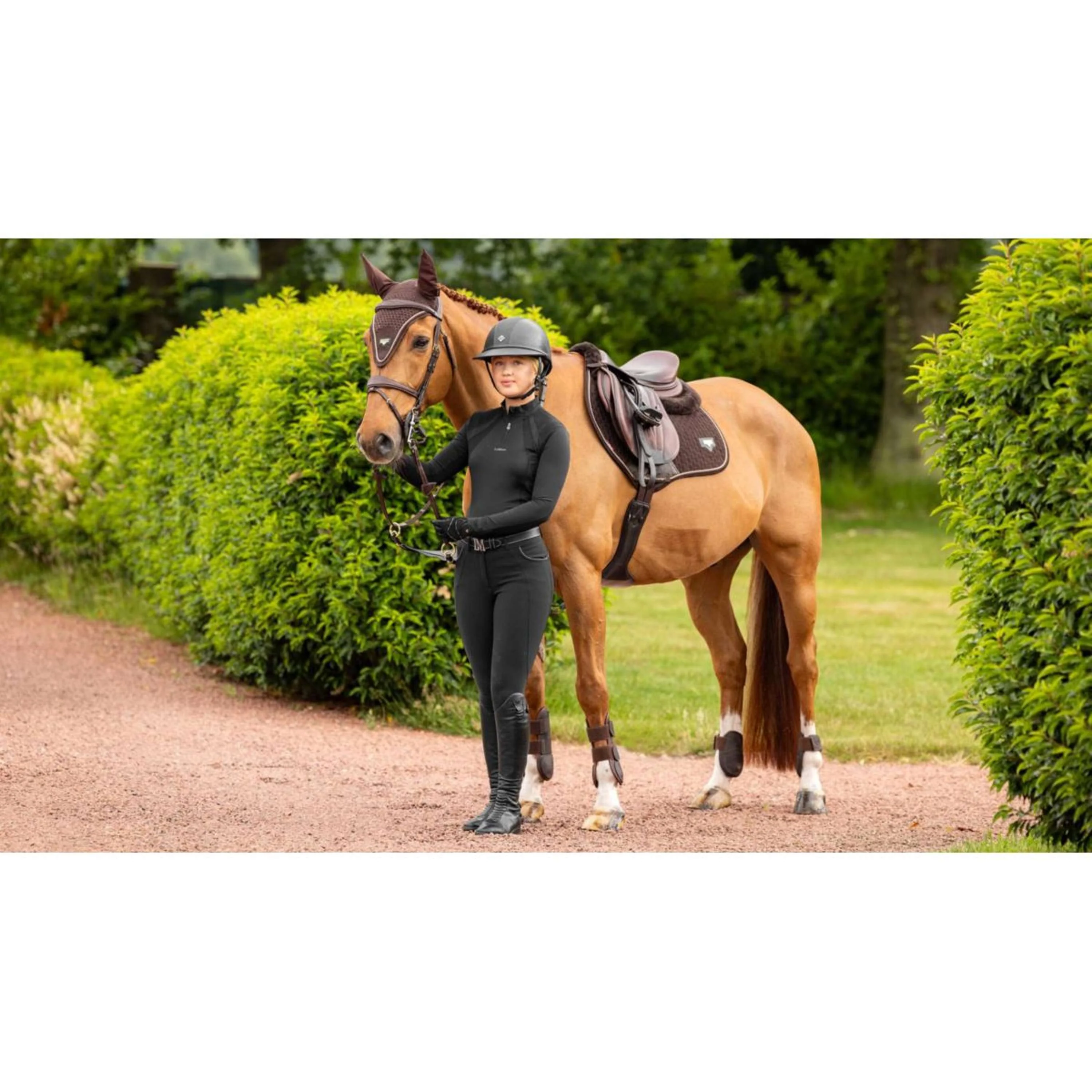 LeMieux Saut en tapis de selle Puissance Suede Marron - Image 4