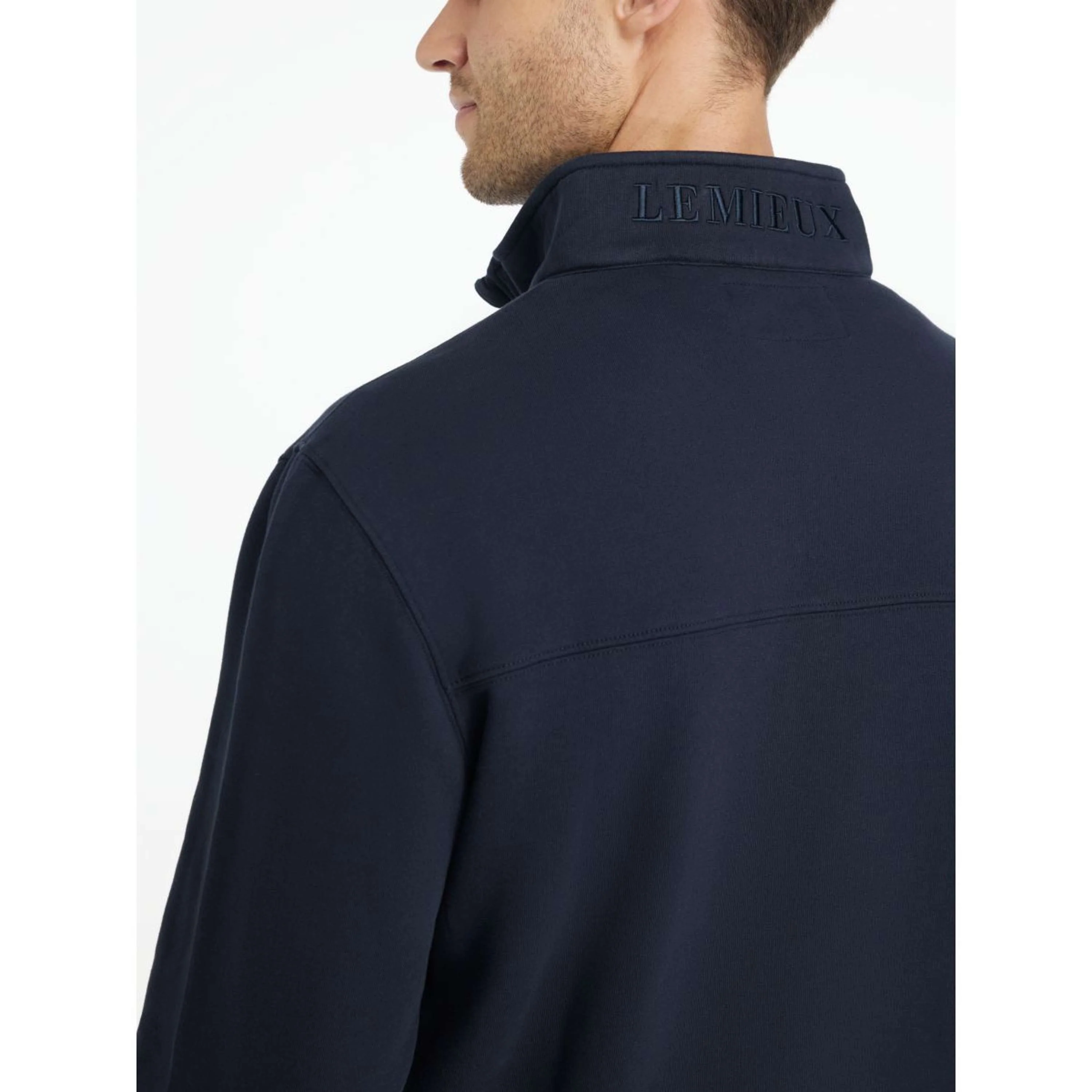 LeMieux Sweater Quarter Neck Hommes Marin - Image 3