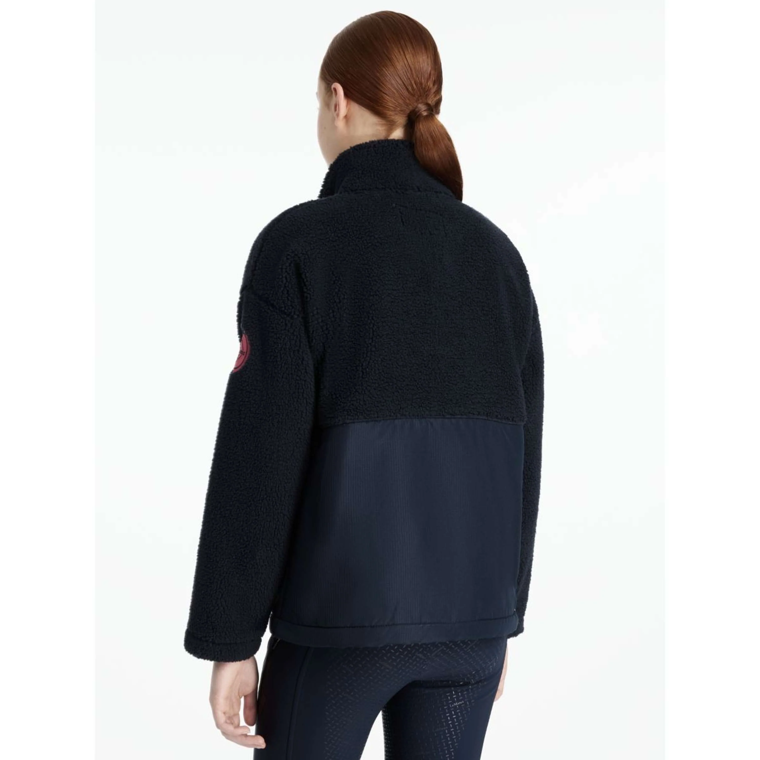 LeMieux Sweater Young Rider Tammy Teddy Fleece Marin - Image 3
