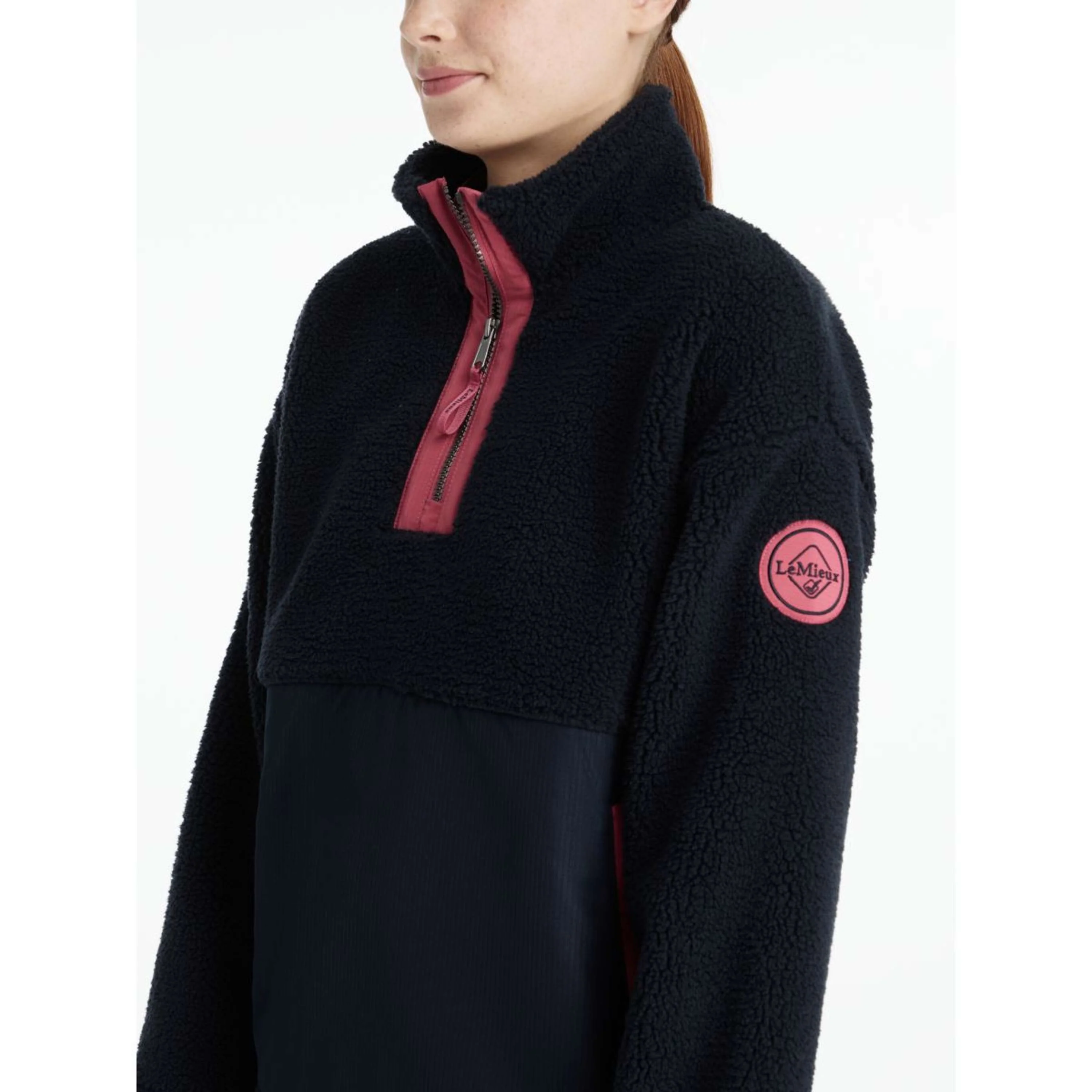 LeMieux Sweater Young Rider Tammy Teddy Fleece Marin - Image 4