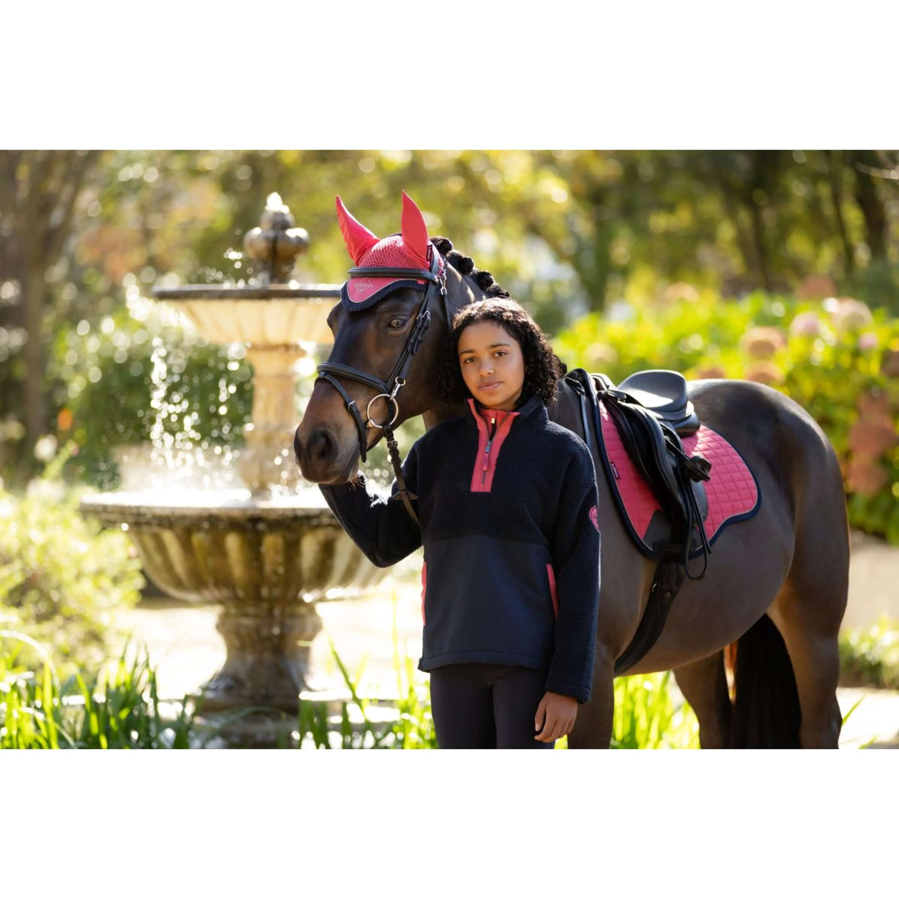 LeMieux Sweater Young Rider Tammy Teddy Fleece Marin - Image 5