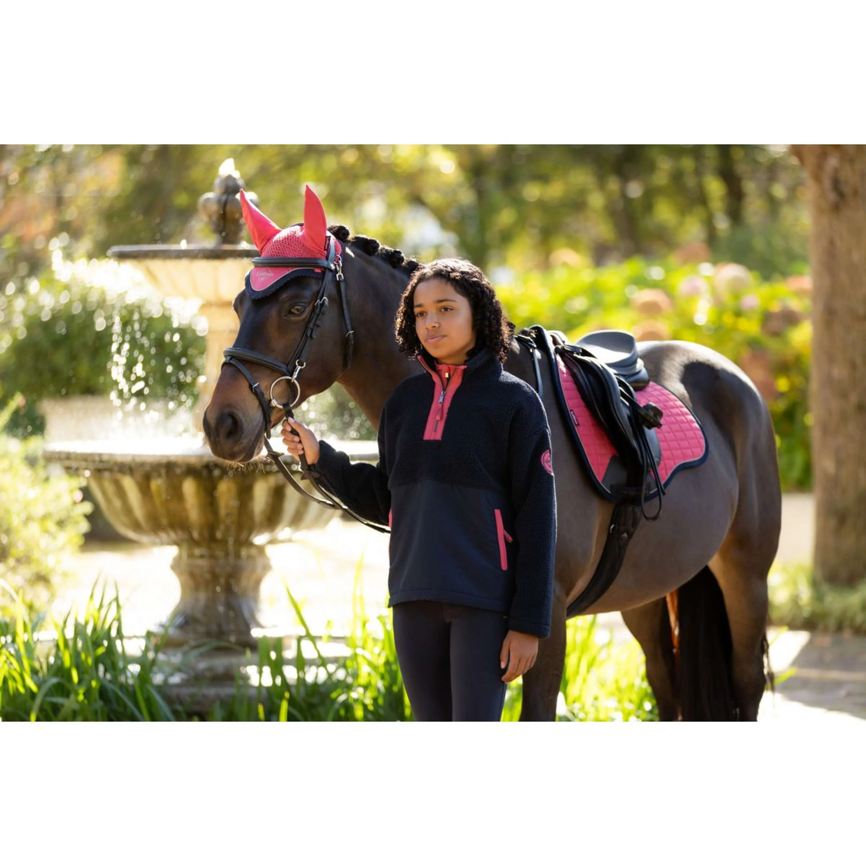 LeMieux Sweater Young Rider Tammy Teddy Fleece Marin - Image 7