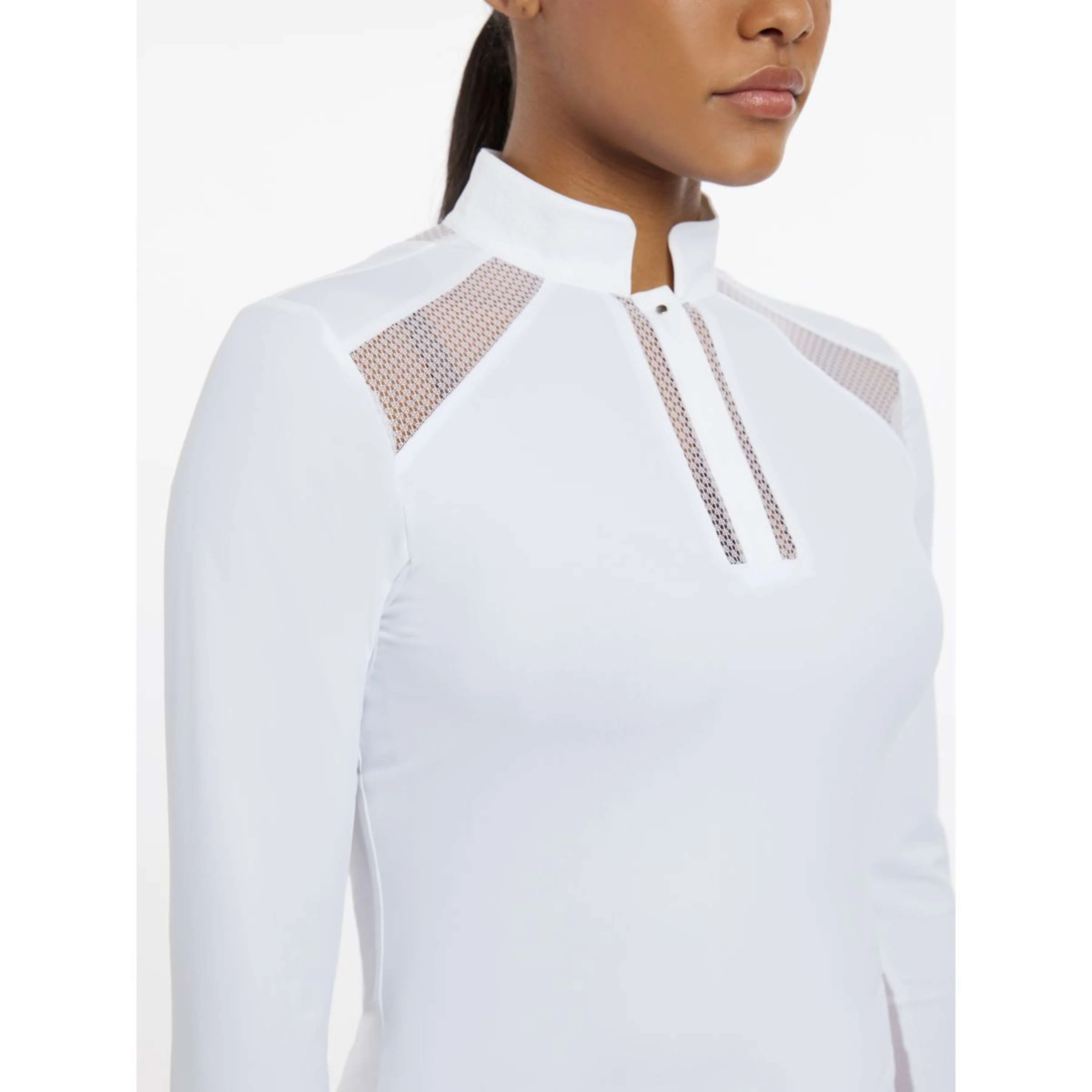 LeMieux T-shirt de Concours Camille Longues Manches Blanc - Image 2