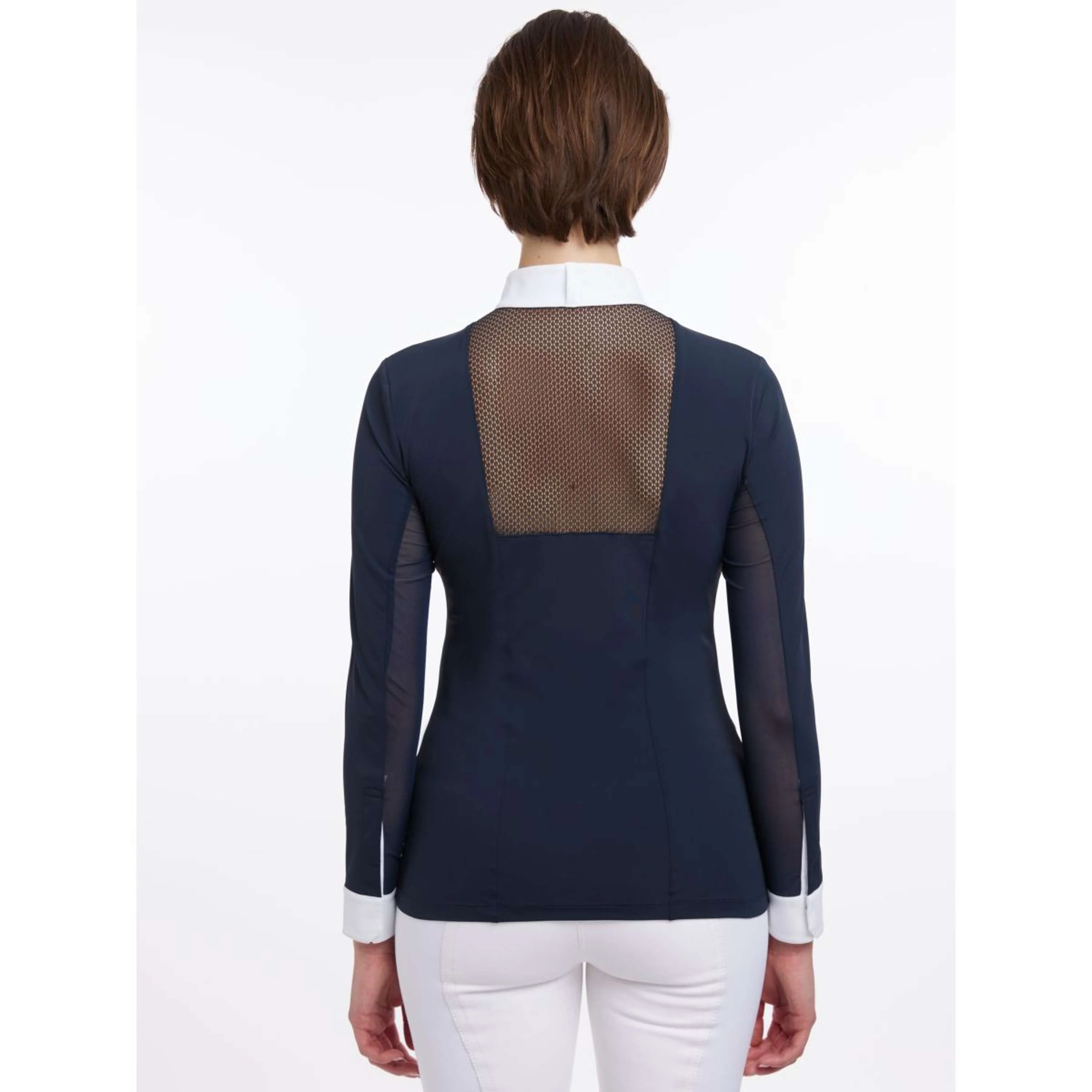 LeMieux T-shirt de Concours Camille Longues Manches Marin - Image 3