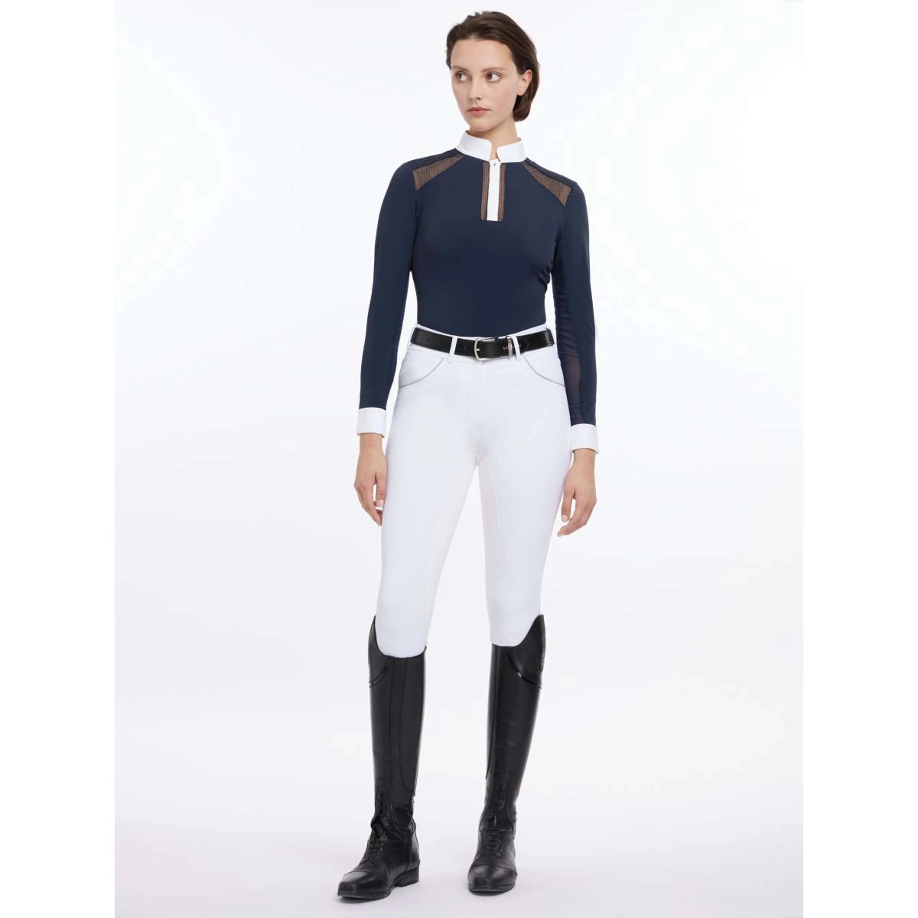 LeMieux T-shirt de Concours Camille Longues Manches Marin - Image 4