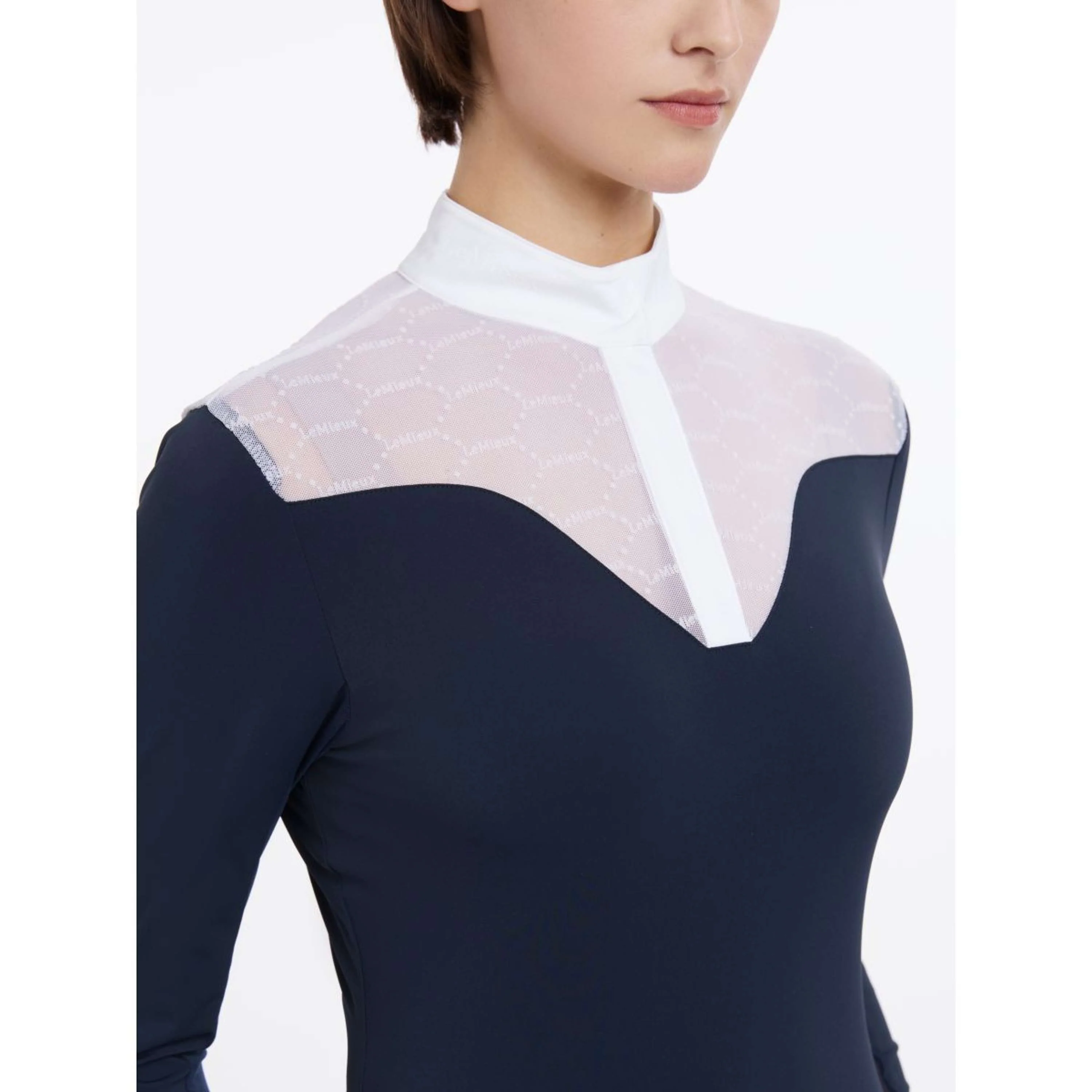 LeMieux T-shirt de Concours Emily Longues Manches SS25 Marin - Image 2