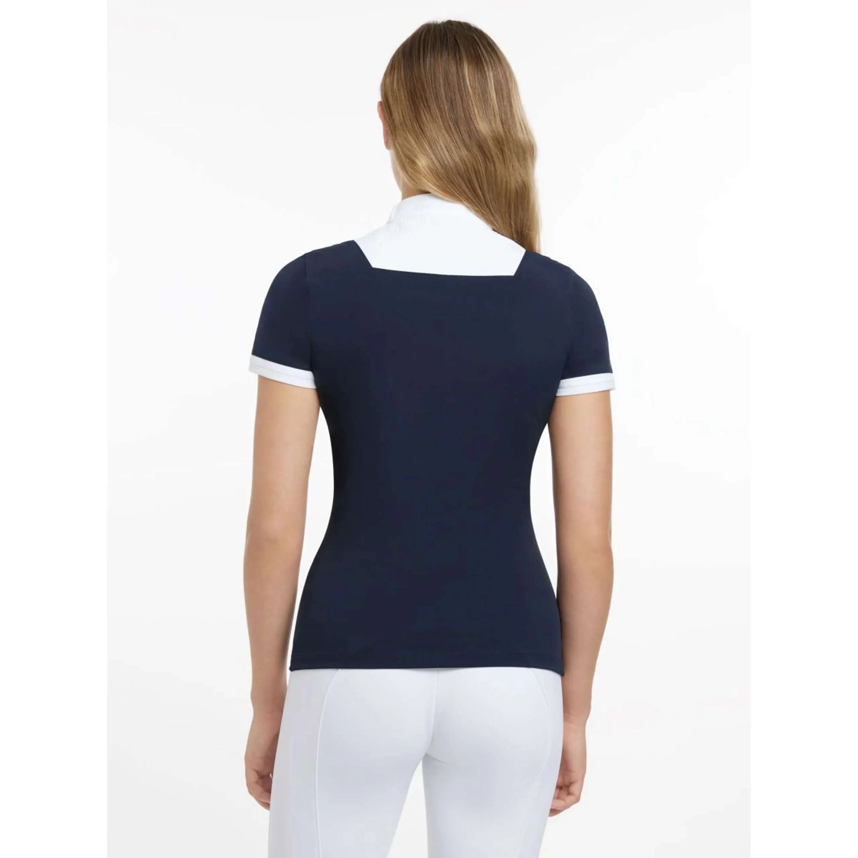 LeMieux T-shirt de Concours Sophia Manches Courtes Marin - Image 4