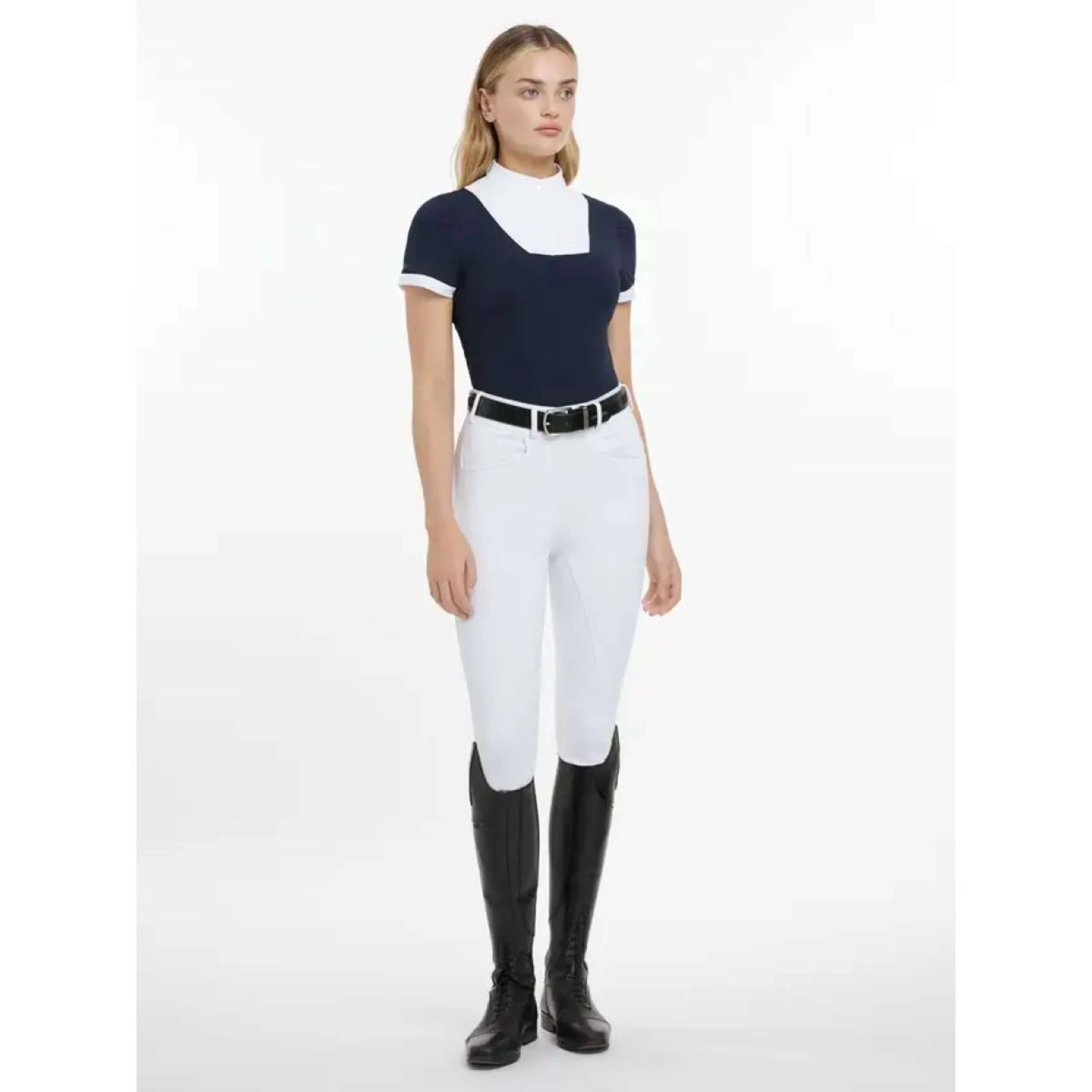 LeMieux T-shirt de Concours Sophia Manches Courtes Marin - Image 5
