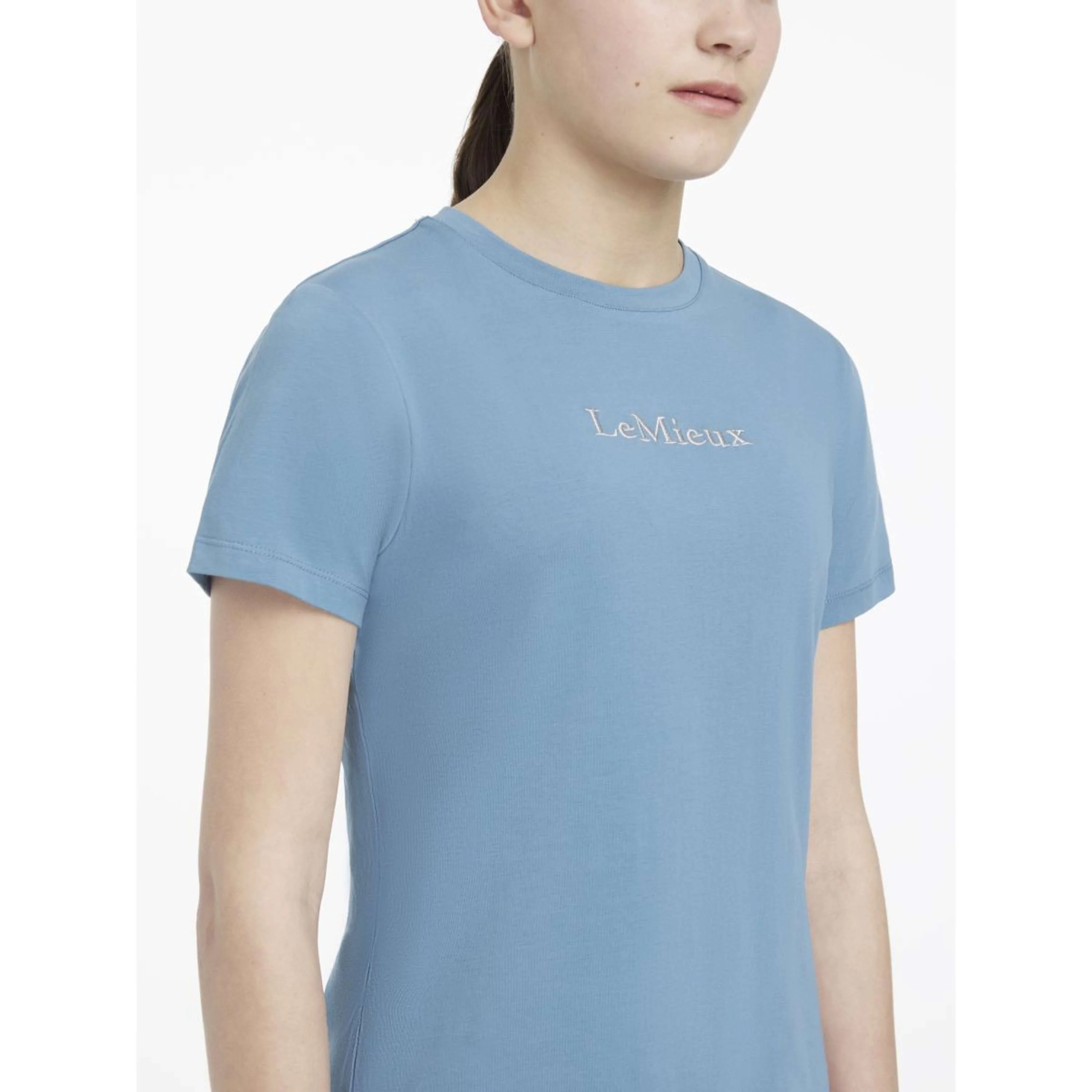 LeMieux T-Shirt Young Rider Classique Ice Blue - Image 3