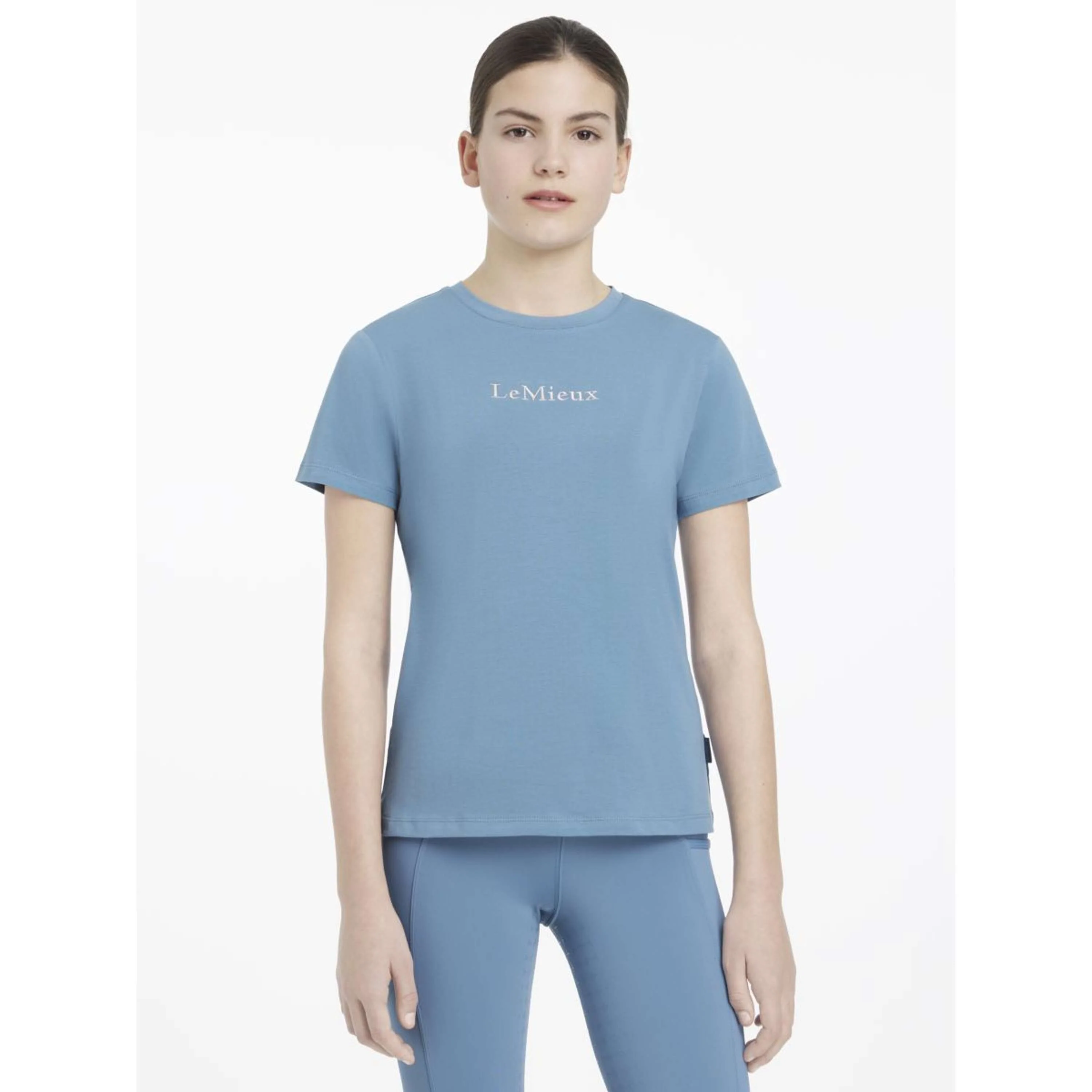 LeMieux T-Shirt Young Rider Classique Ice Blue - Image 5