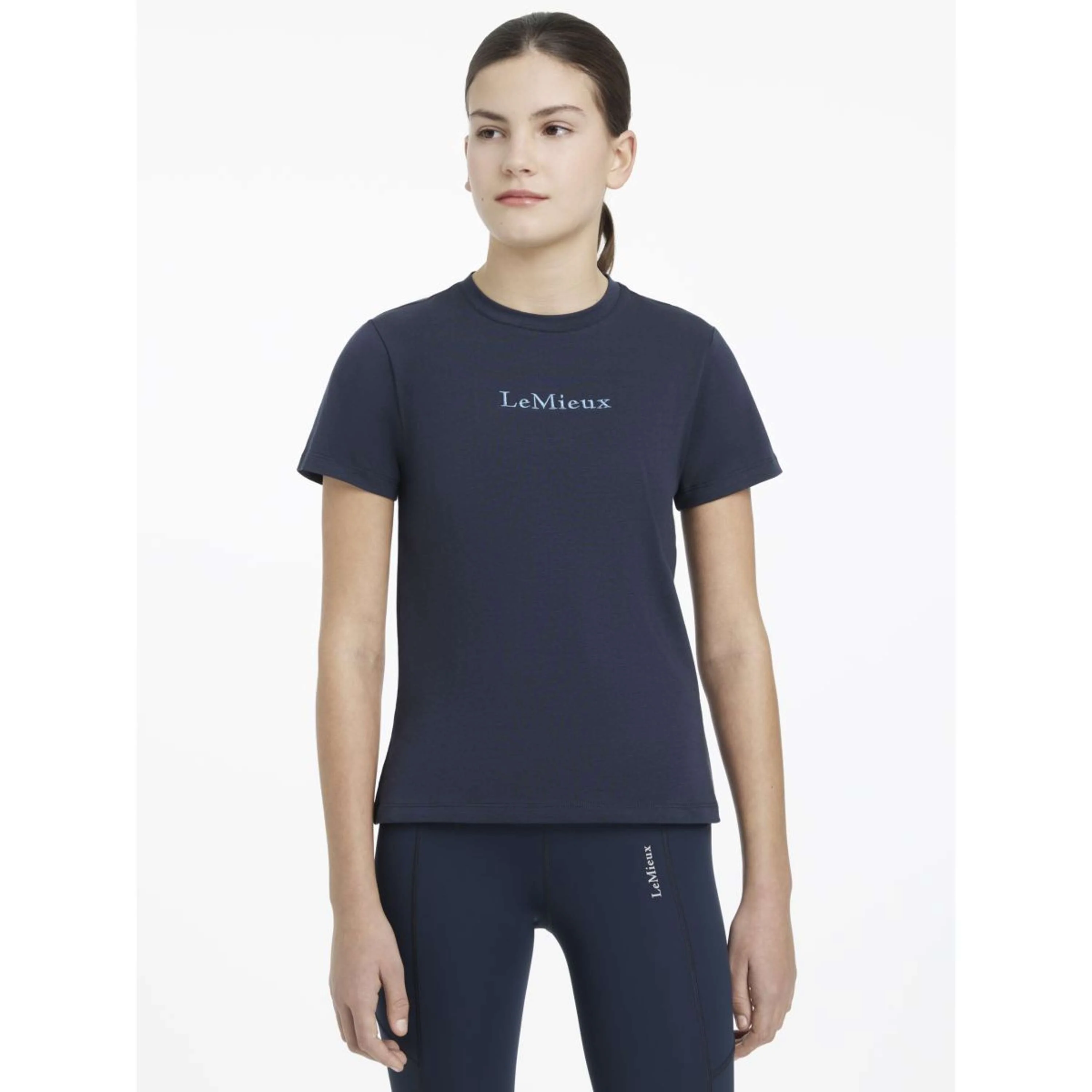 LeMieux T-Shirt Young Rider Classique Marin - Image 2
