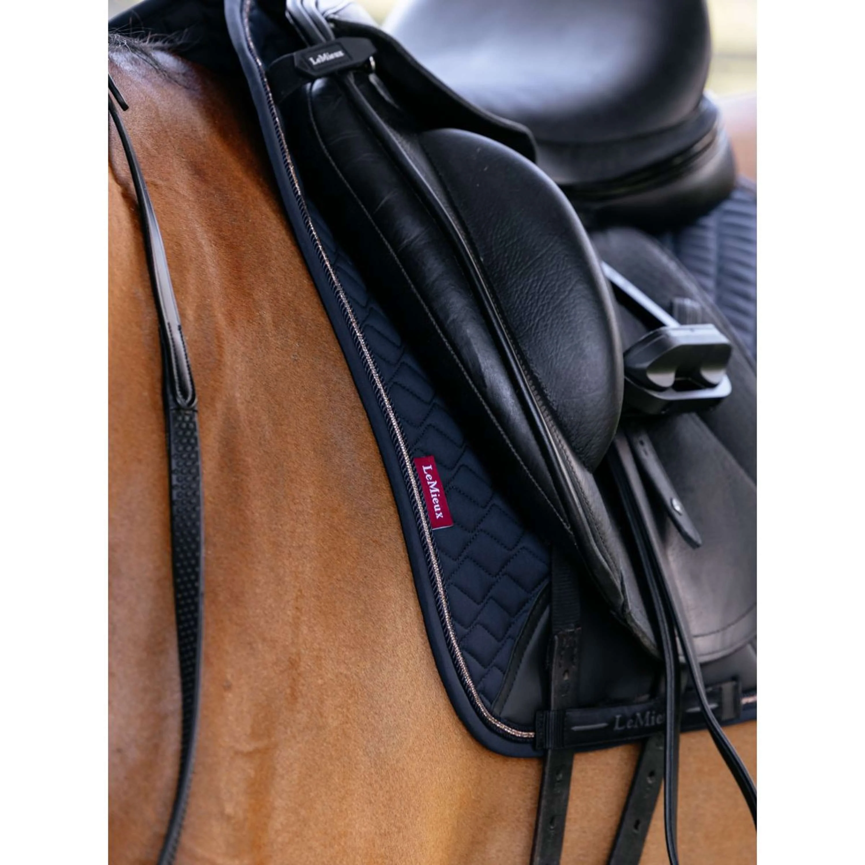 LeMieux Tapis de Selle Brilliance Dressage Marin - Image 3