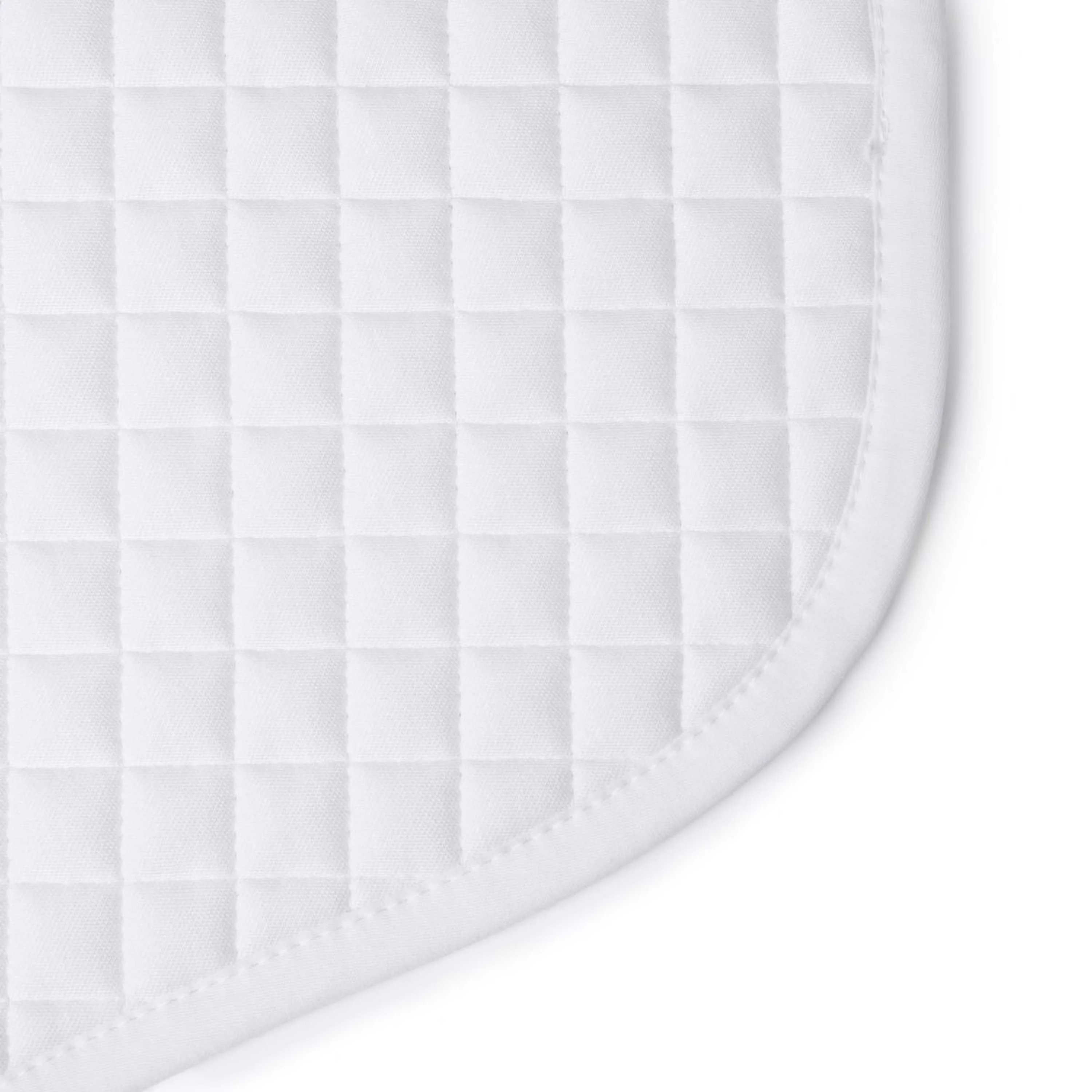 LeMieux Tapis de Selle Cotton Half Square Close Contact Blanc - Image 2