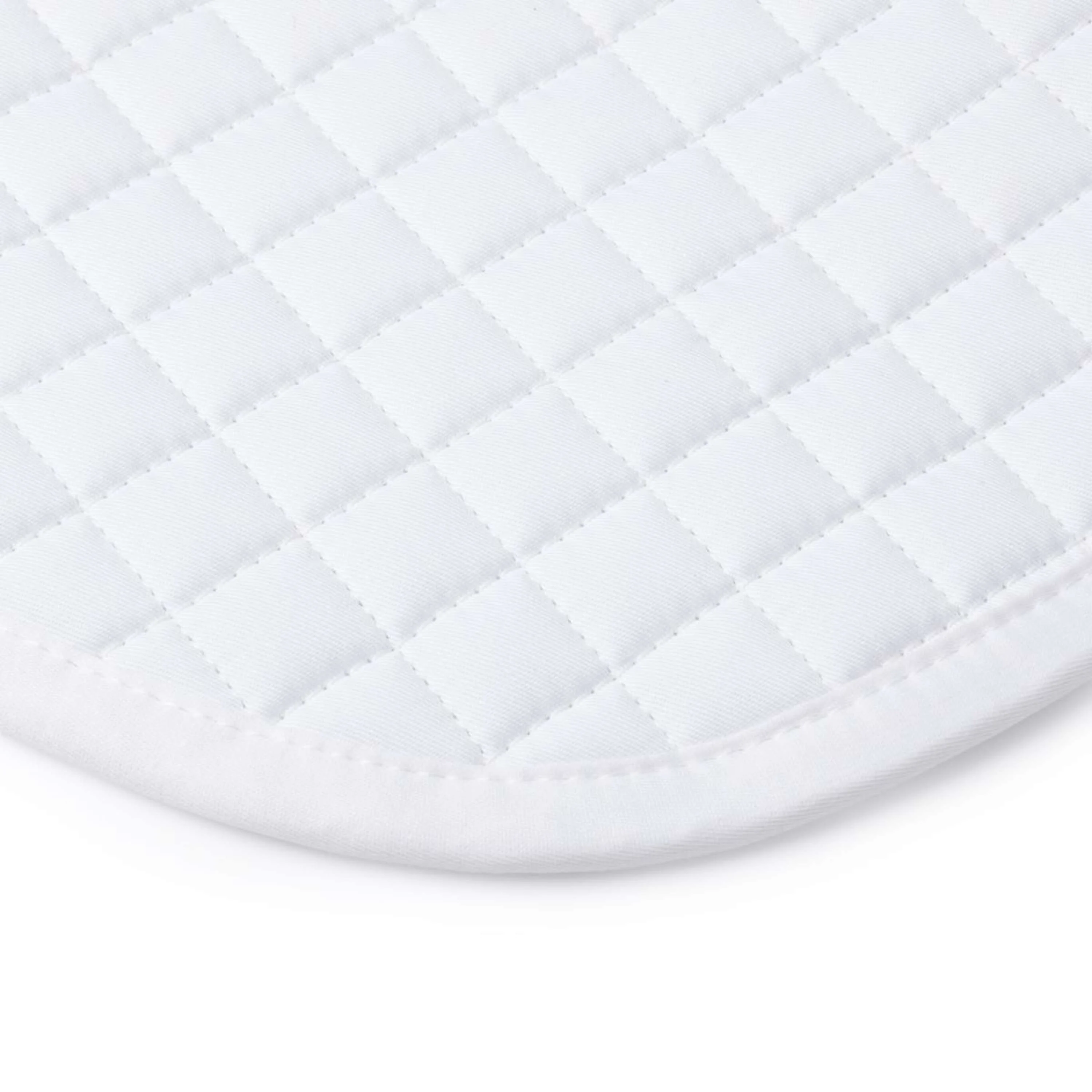 LeMieux Tapis de Selle Cotton Half Square Close Contact Blanc - Image 3