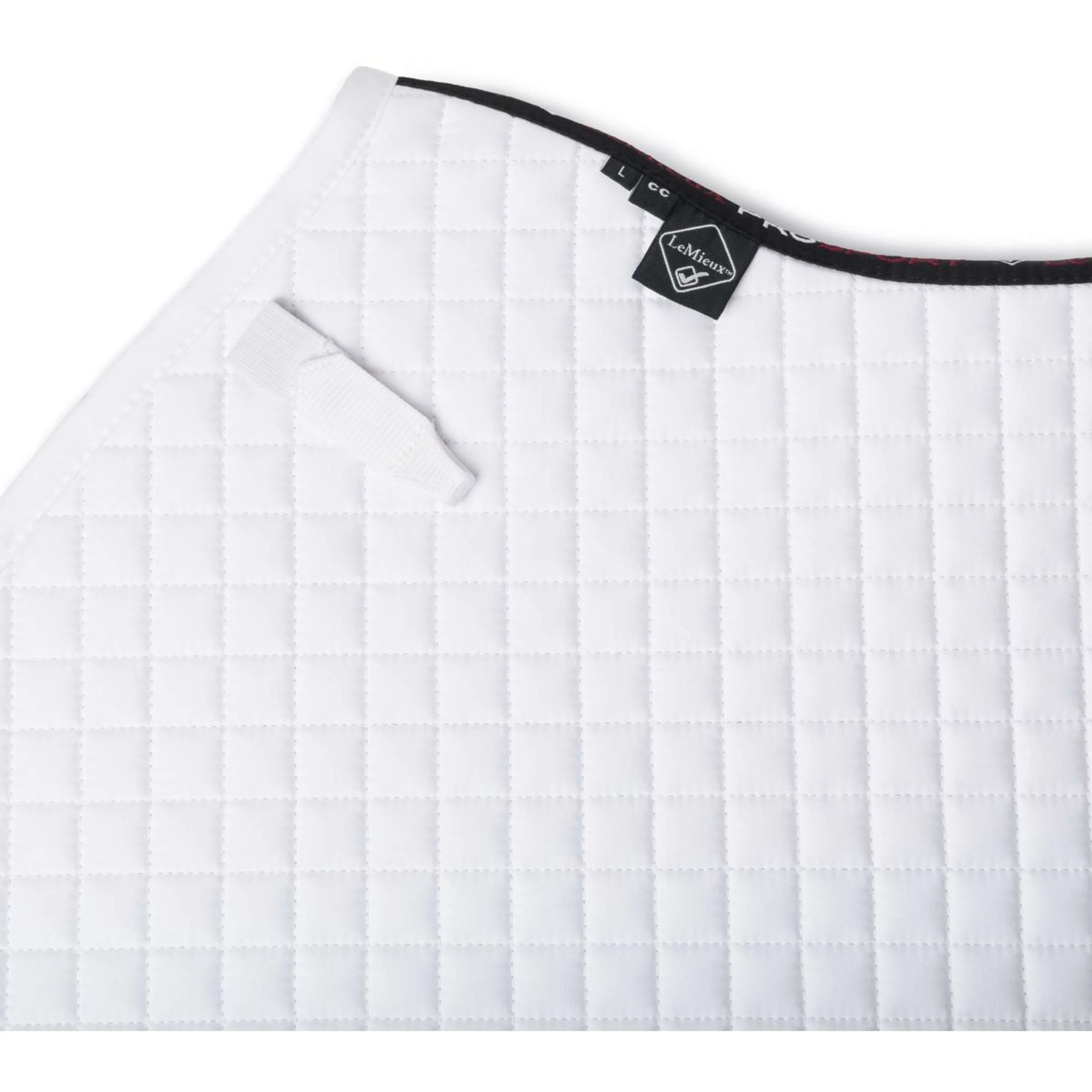LeMieux Tapis de Selle Cotton Half Square Close Contact Blanc - Image 5