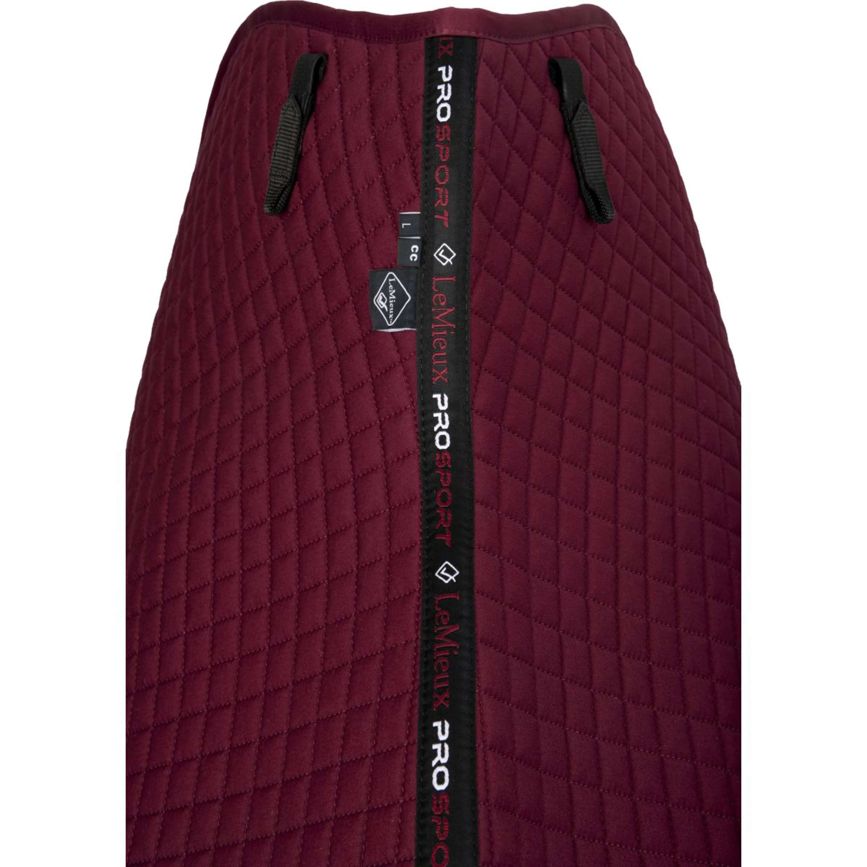 LeMieux Tapis de Selle Cotton Square Close Contact Bordeaux - Image 2