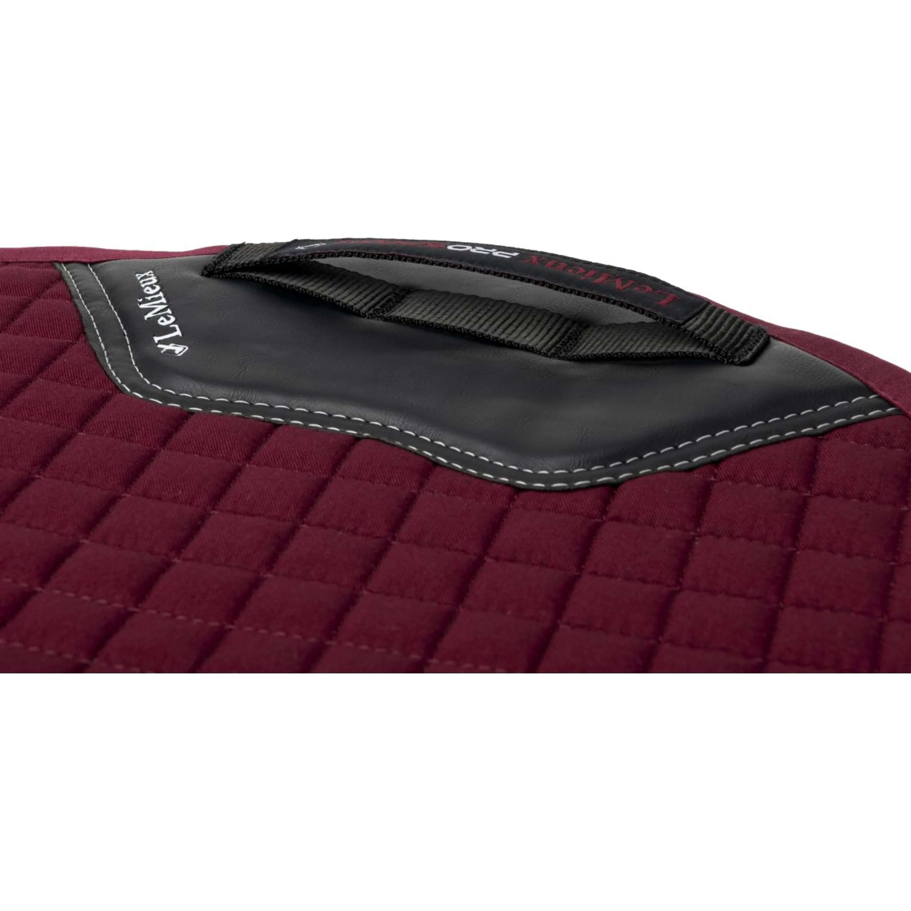 LeMieux Tapis de Selle Cotton Square Close Contact Bordeaux - Image 4