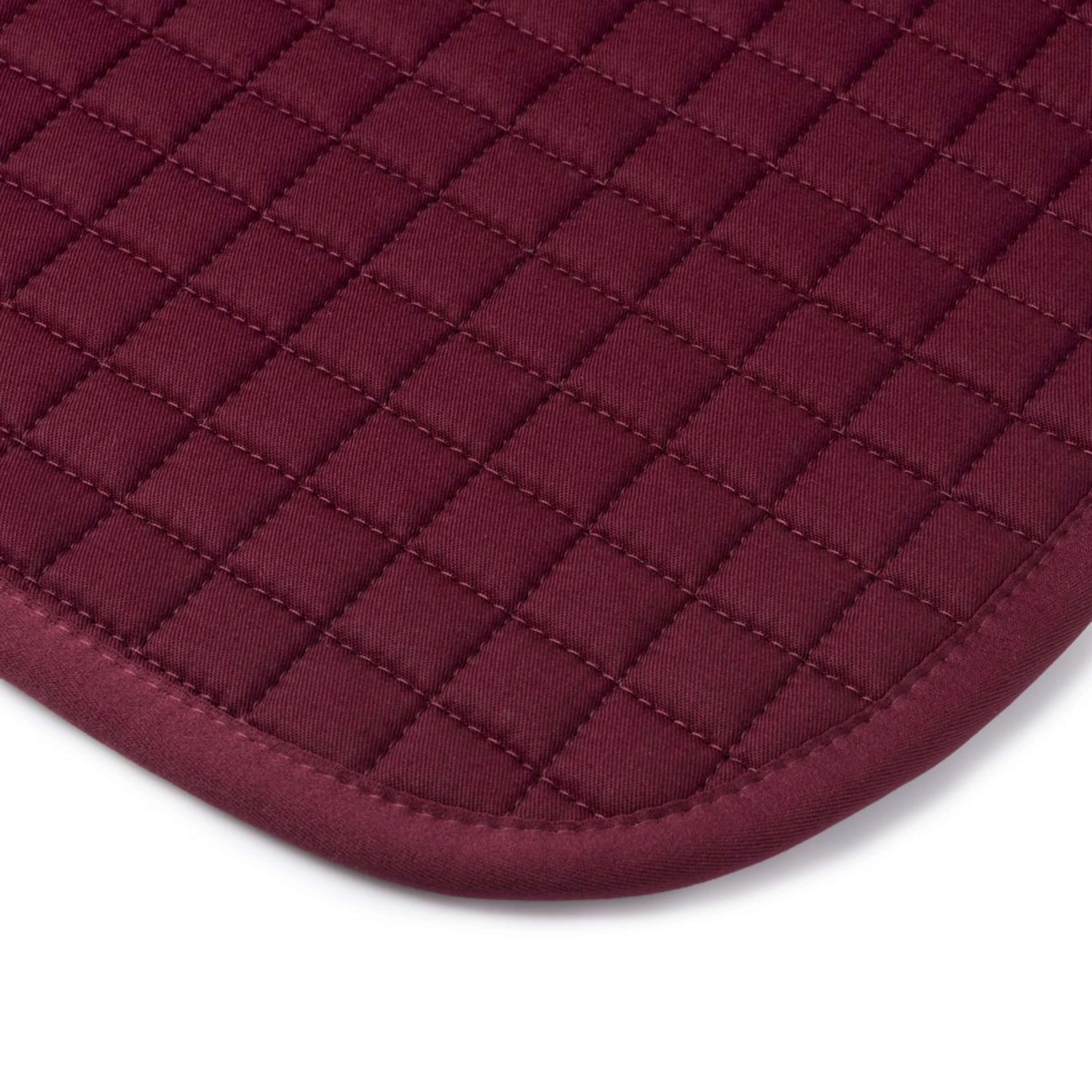 LeMieux Tapis de Selle Cotton Square Close Contact Bordeaux - Image 7
