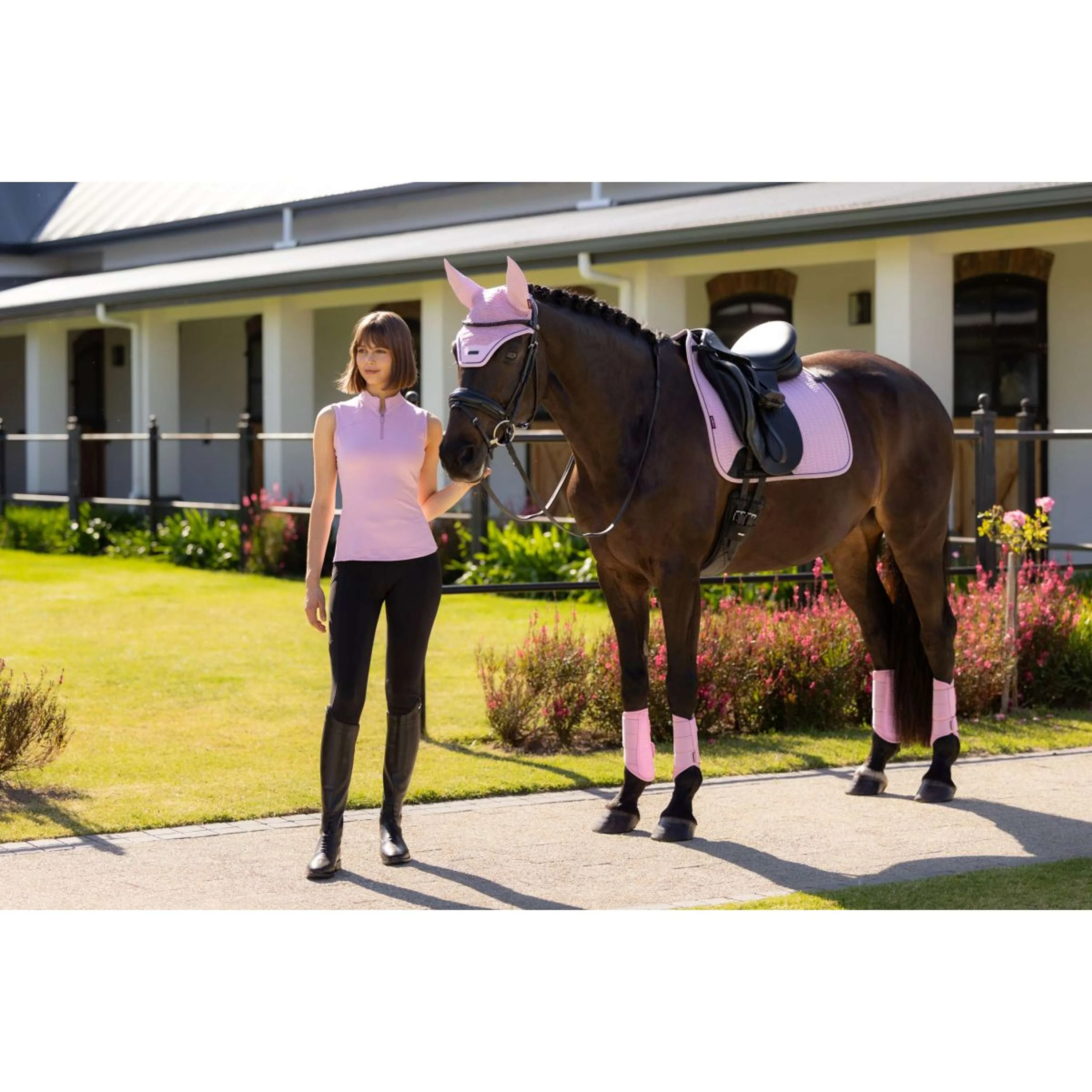 LeMieux Tapis de Selle Essence Square Dressage Fondant - Image 6