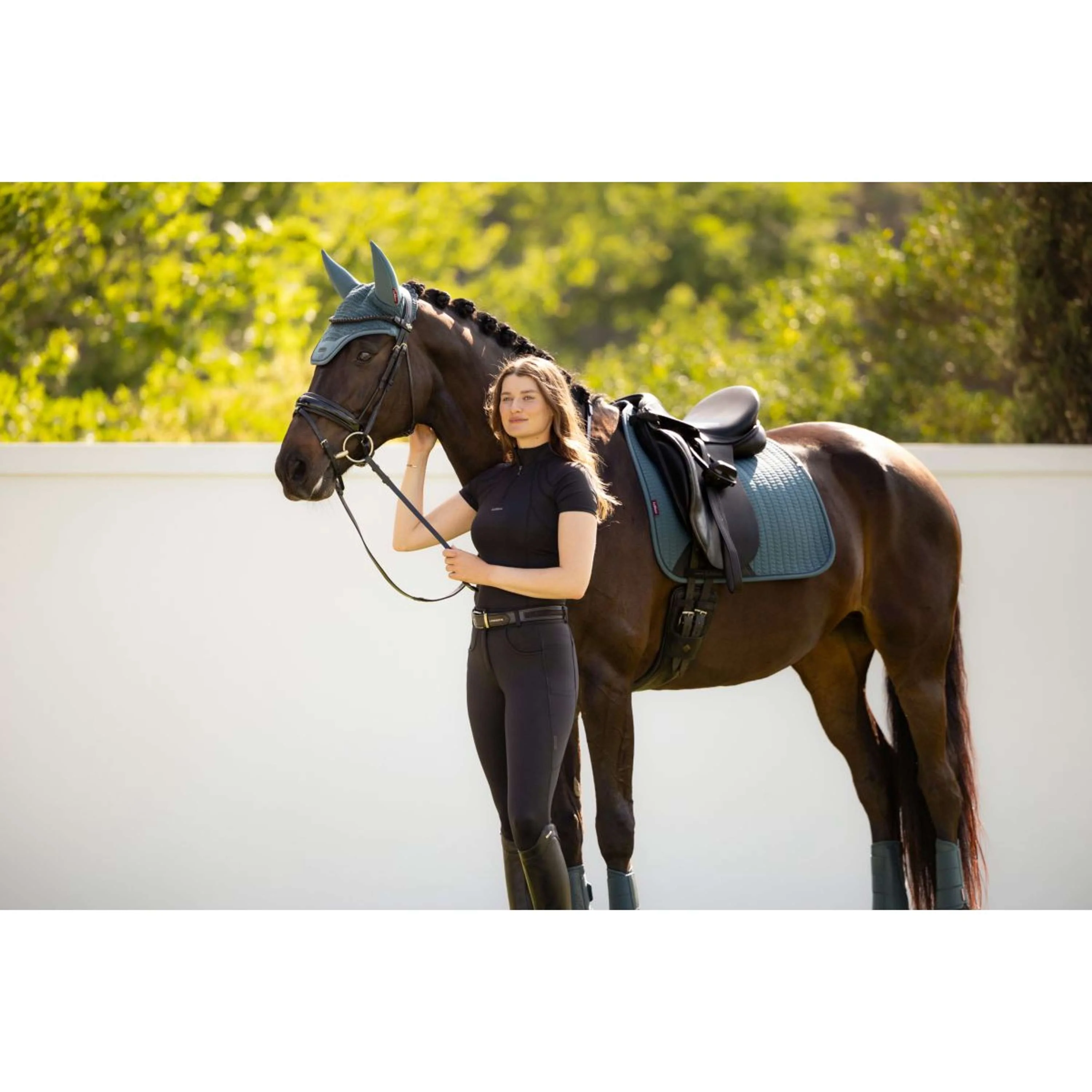 LeMieux Tapis de Selle Essence Square Dressage Jungle - Image 4