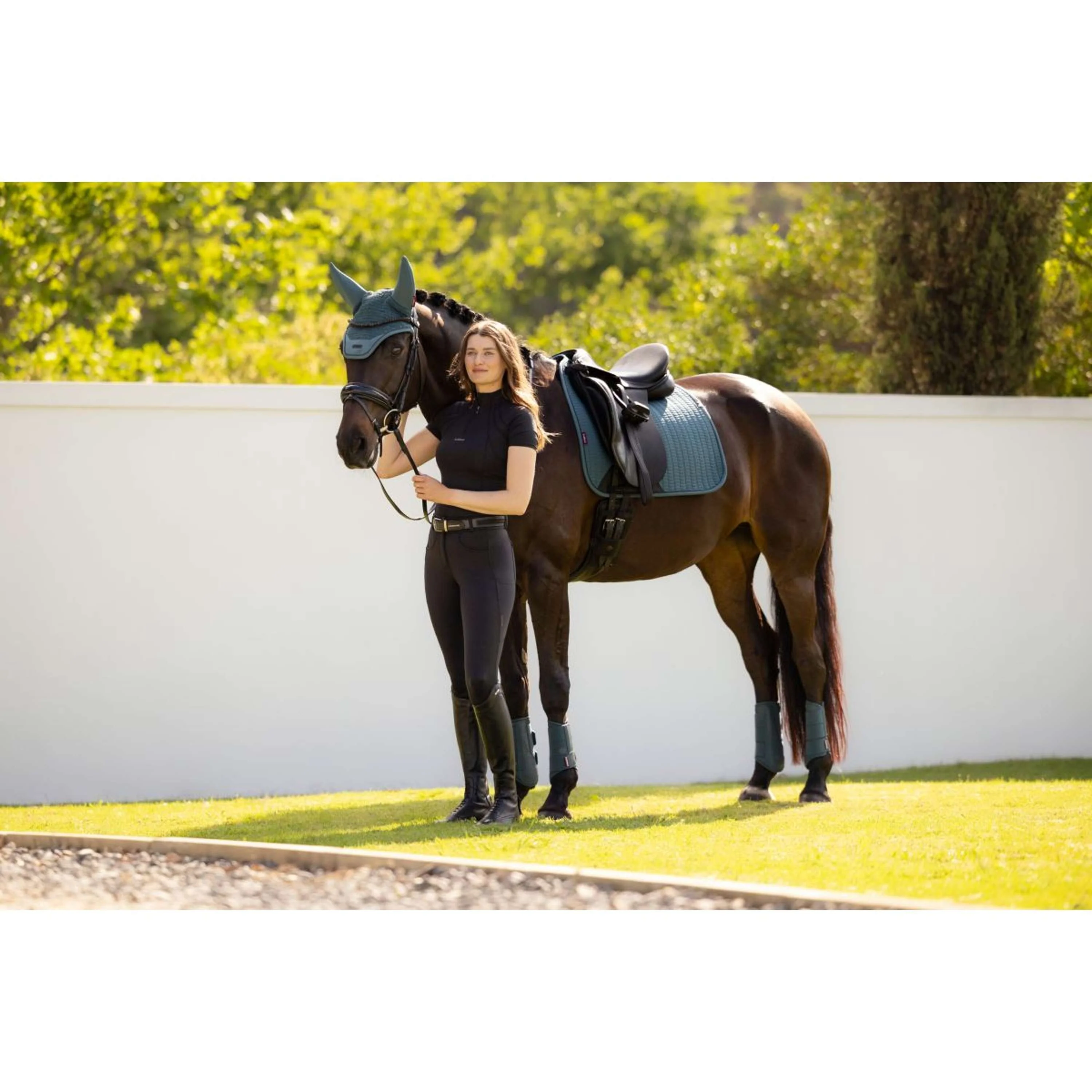 LeMieux Tapis de Selle Essence Square Dressage Jungle - Image 5