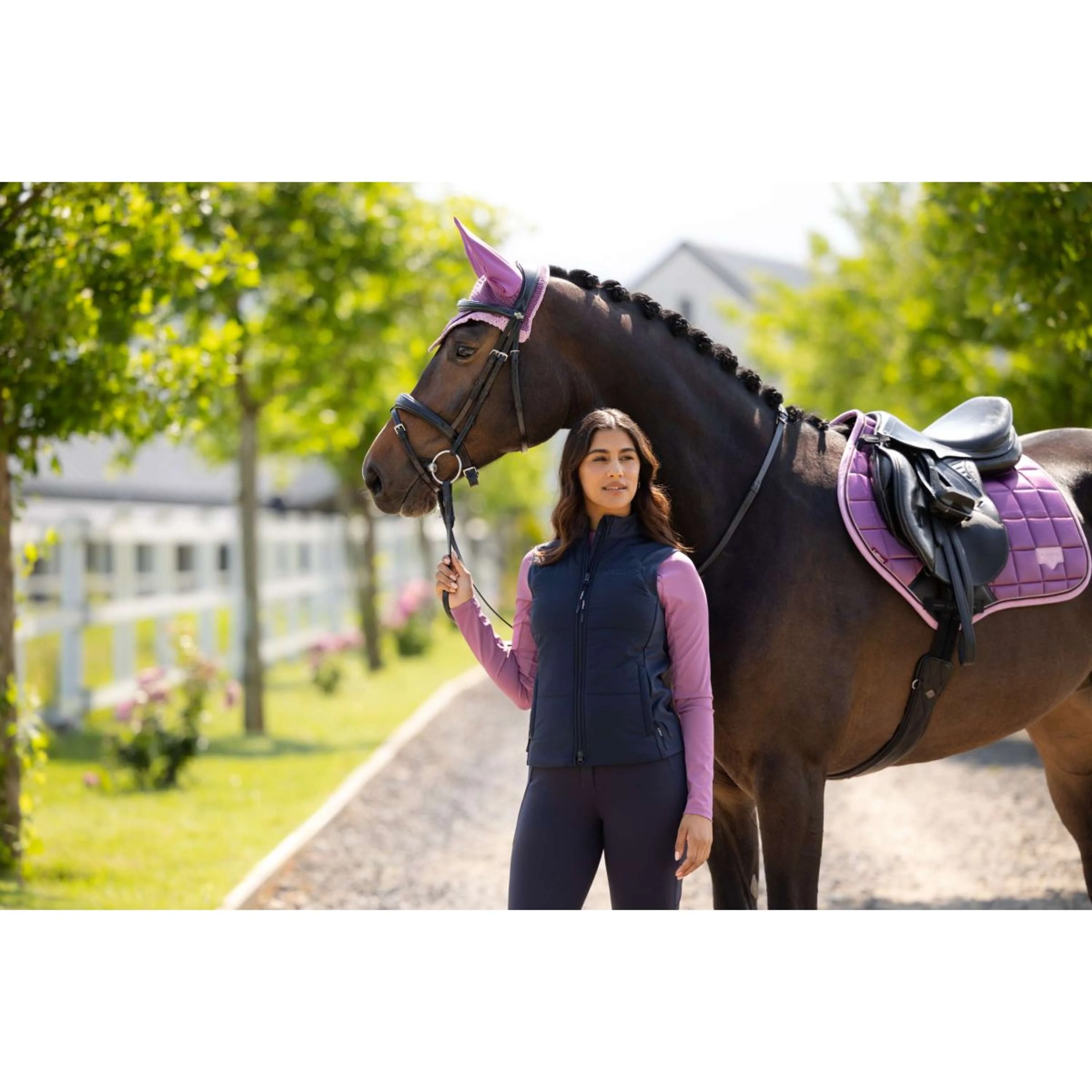 LeMieux Tapis de Selle Loire Classic Close Contact Square de Saut Mallow - Image 11