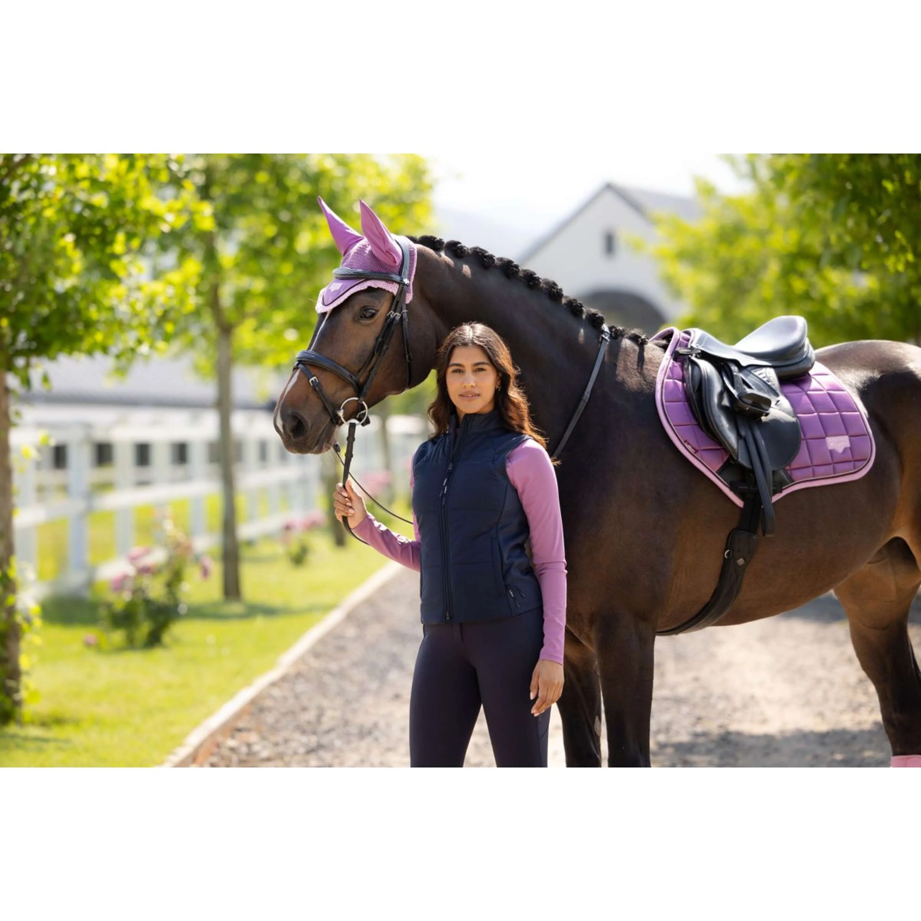 LeMieux Tapis de Selle Loire Classic Close Contact Square de Saut Mallow - Image 2