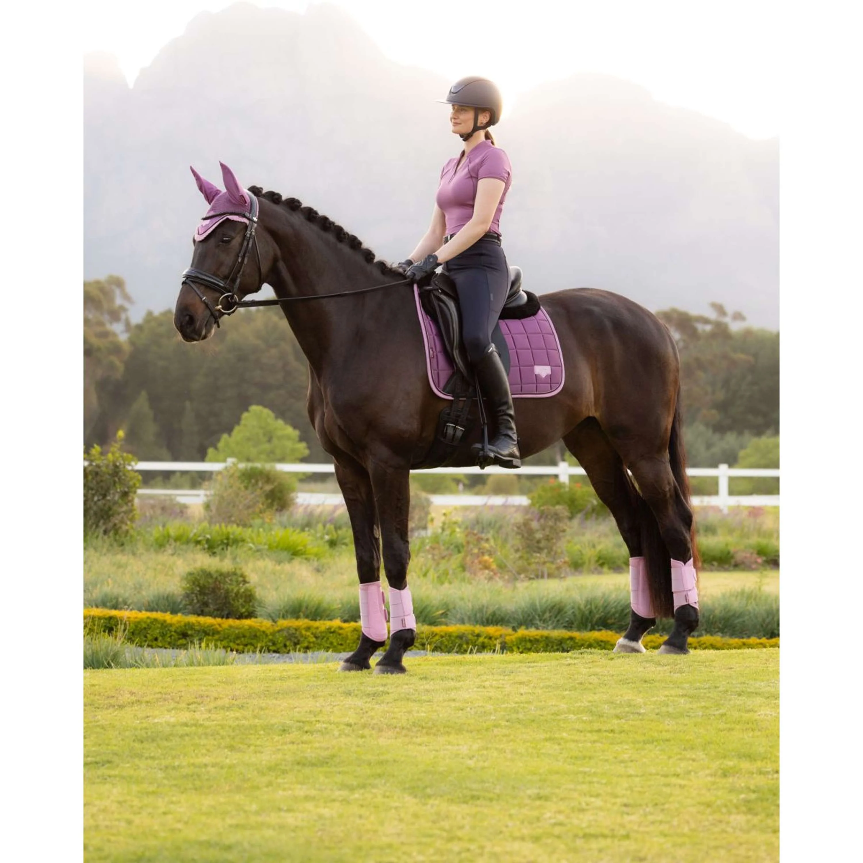 LeMieux Tapis de Selle Loire Classic Square Dressage Mallow - Image 16