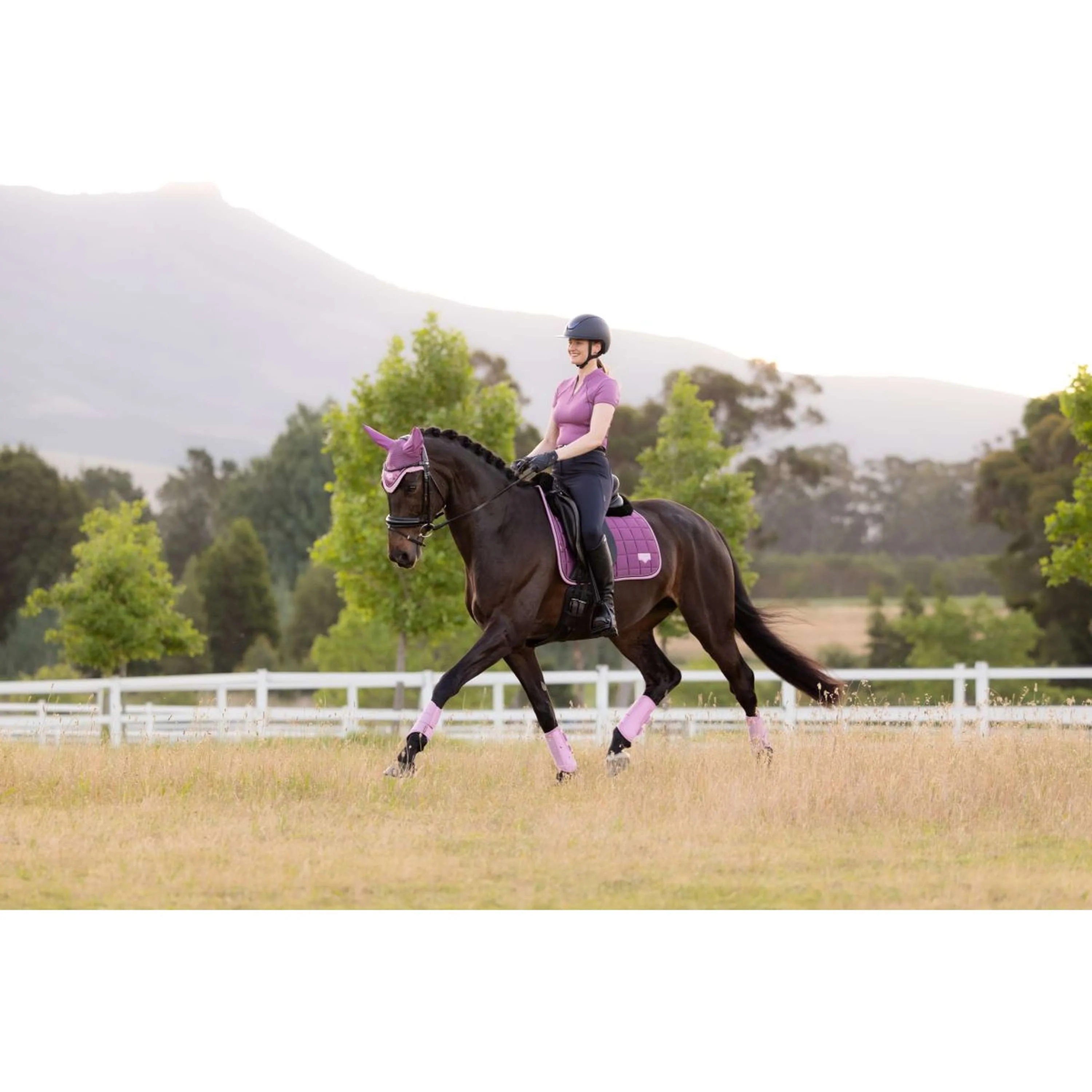 LeMieux Tapis de Selle Loire Classic Square Dressage Mallow - Image 17
