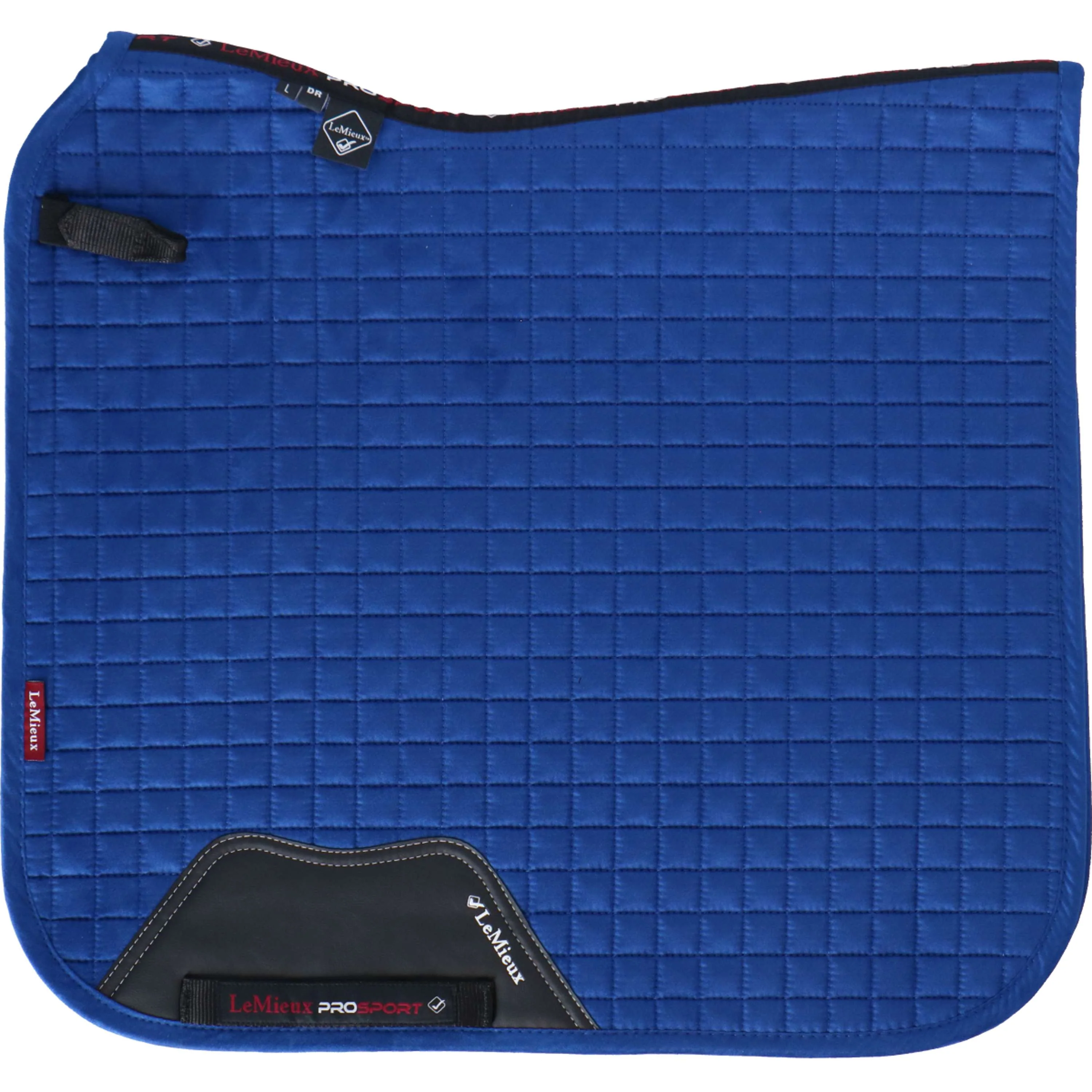 LeMieux Tapis de Selle Luxury Square Dressage Benetton Blue - Image 3