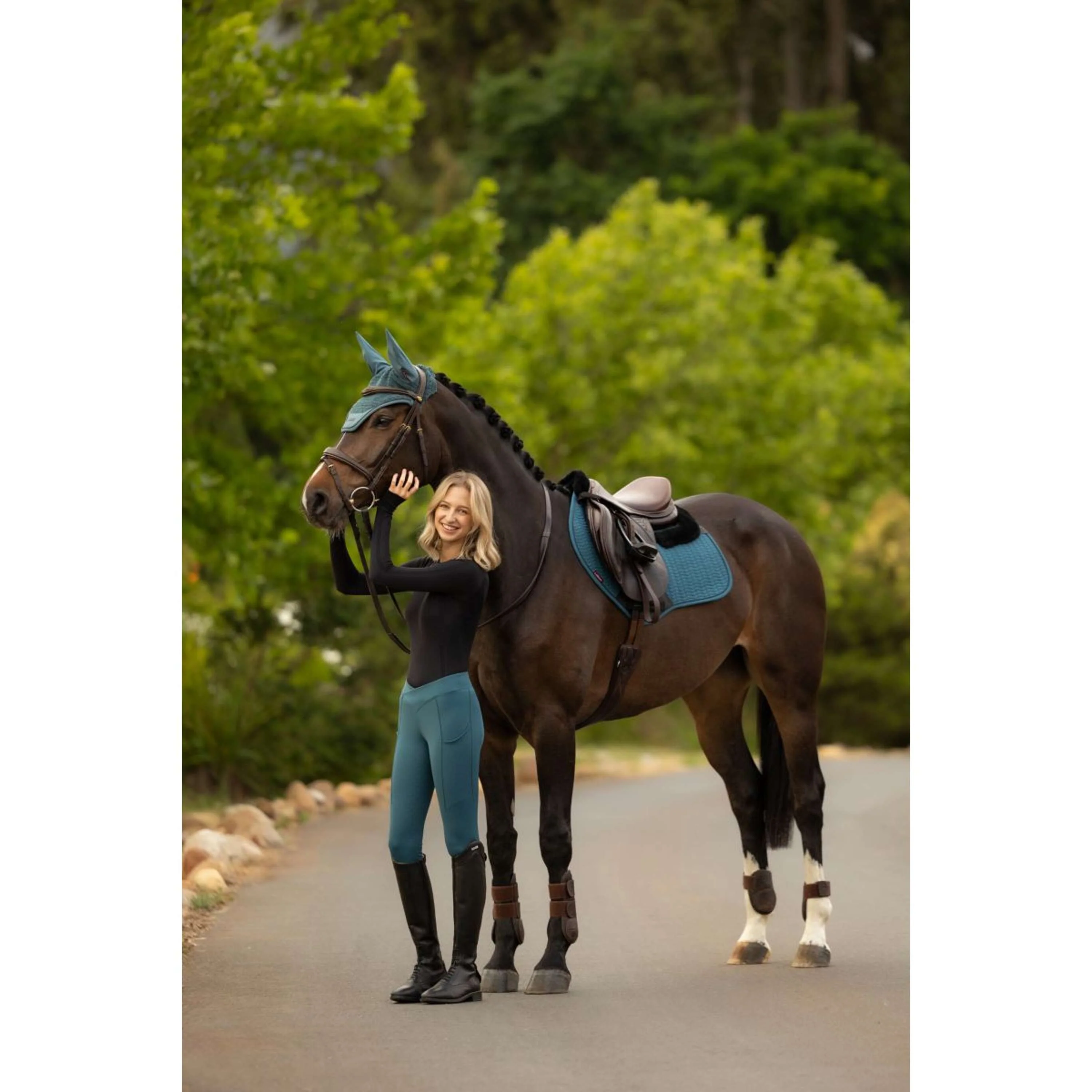 LeMieux Tapis de Selle Merino+ Essence Close Contact Square de Saut Jungle - Image 3