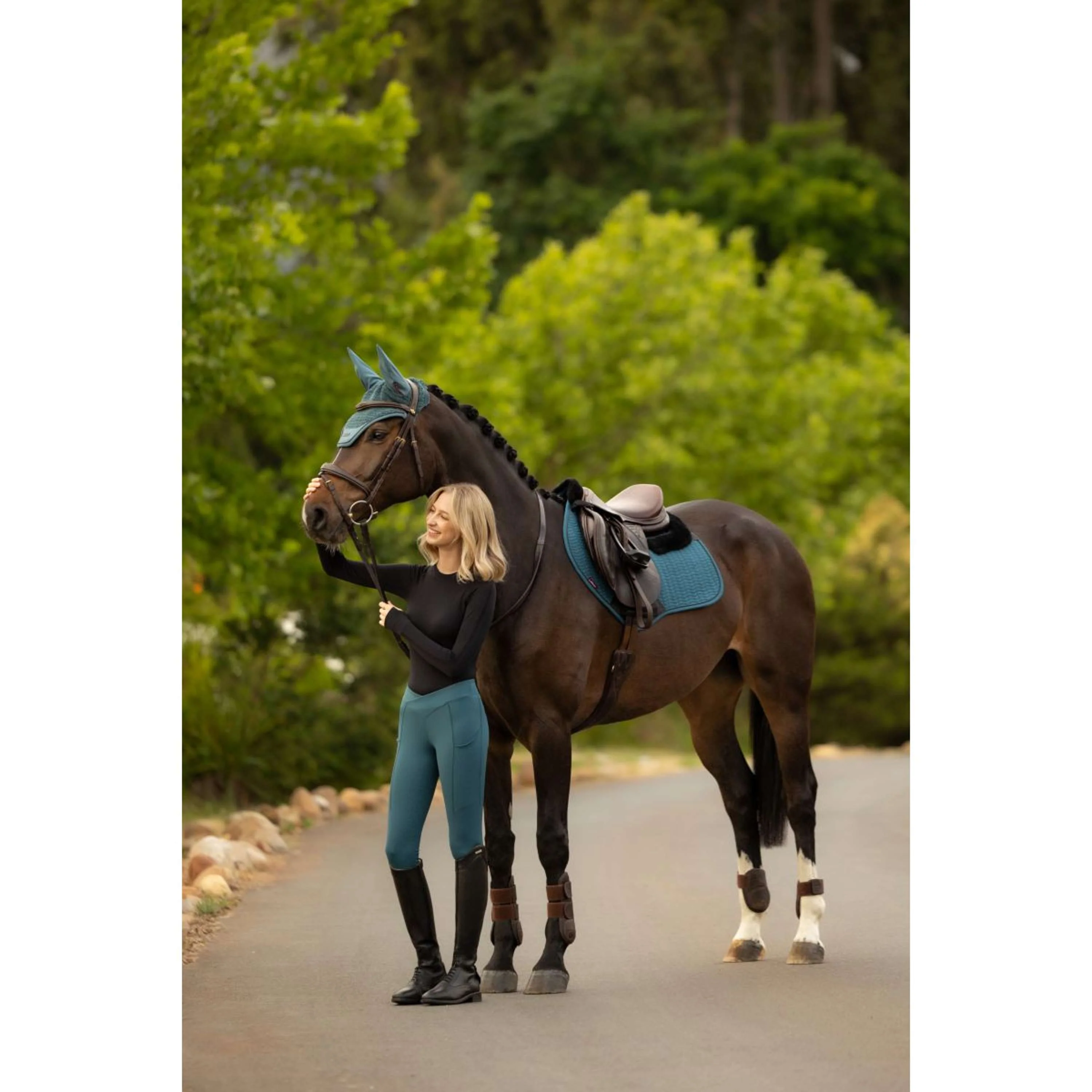 LeMieux Tapis de Selle Merino+ Essence Close Contact Square de Saut Jungle - Image 4