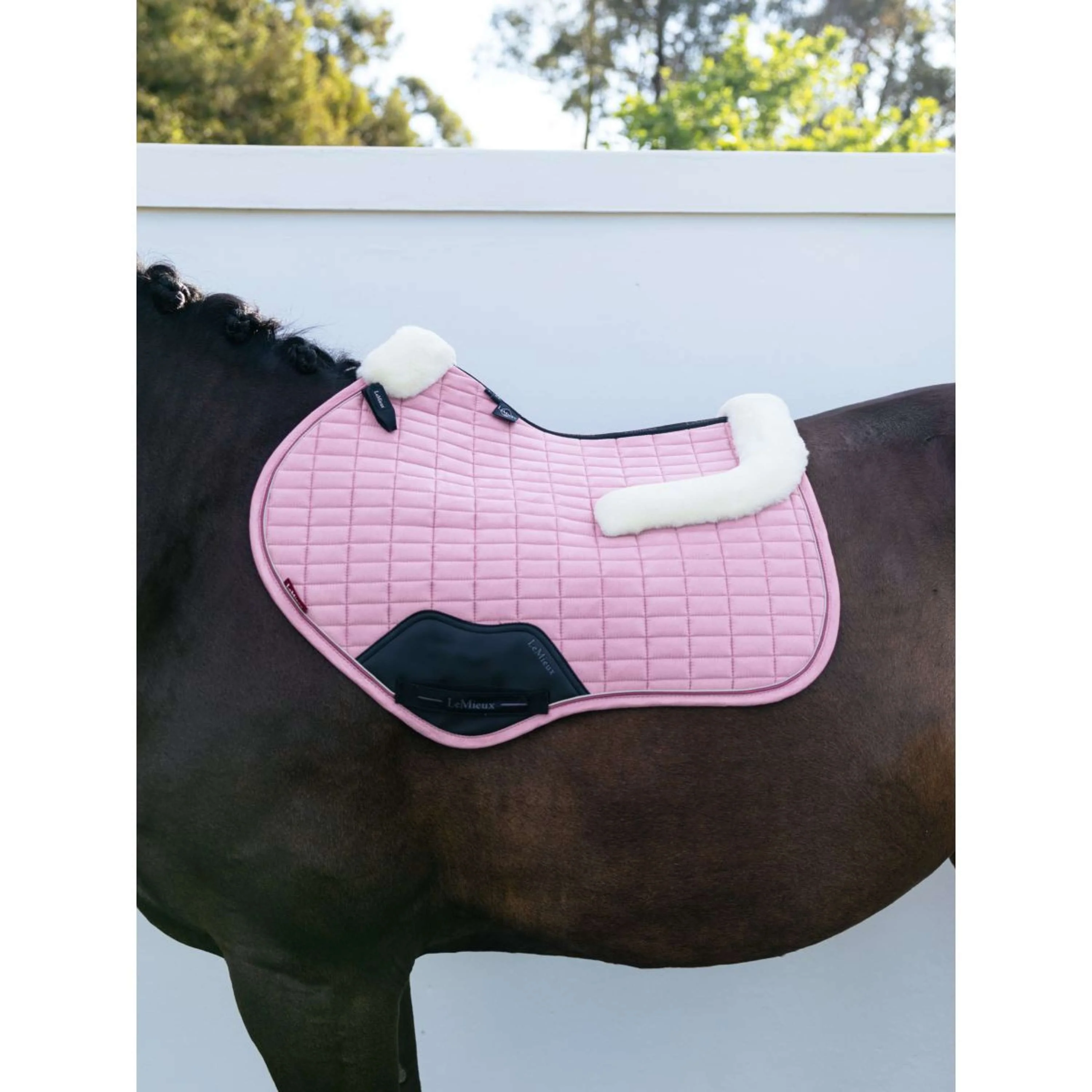 LeMieux Tapis de Selle Merino+ Suede Close Contact Square de Saut Fondant - Image 3