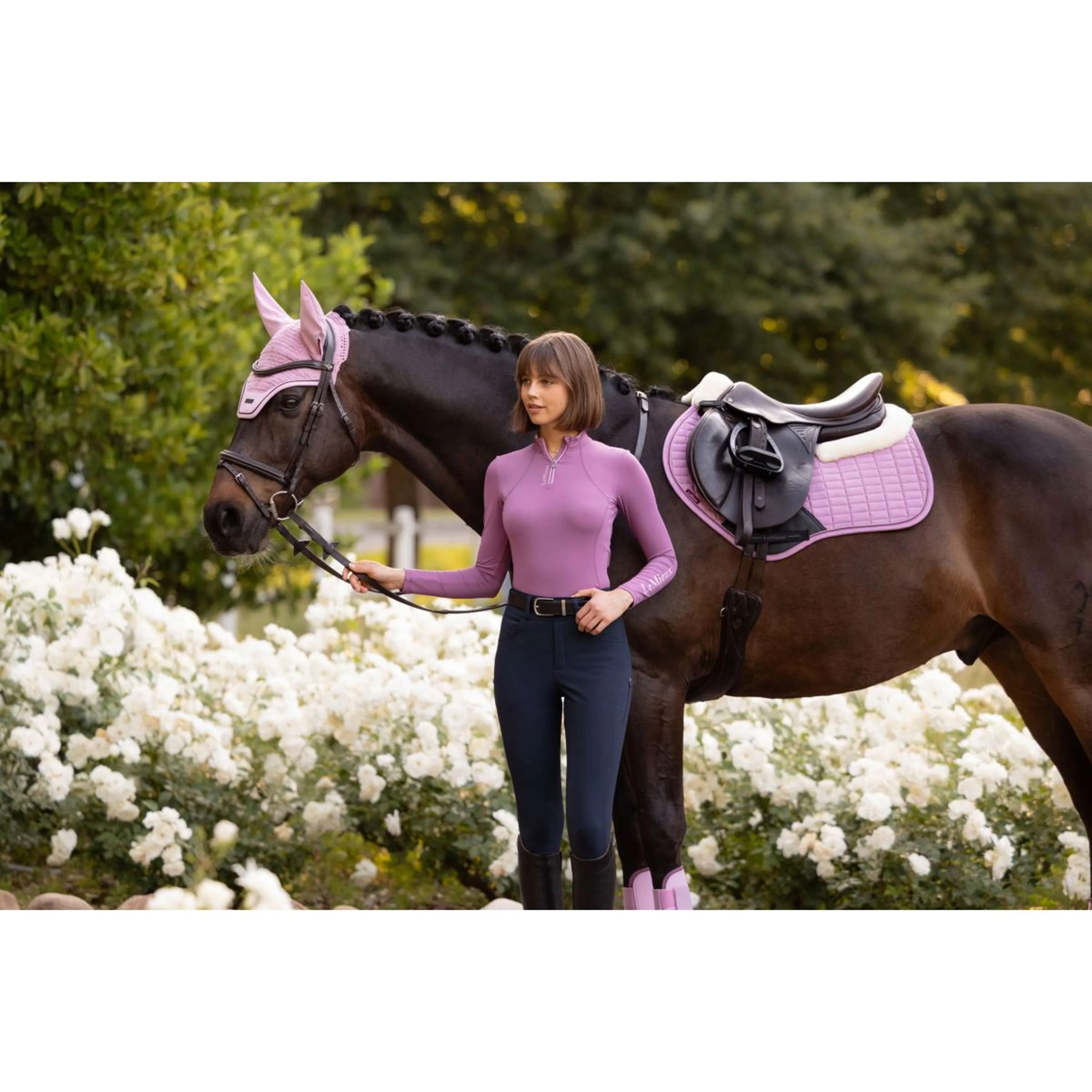 LeMieux Tapis de Selle Merino+ Suede Close Contact Square de Saut Fondant - Image 4