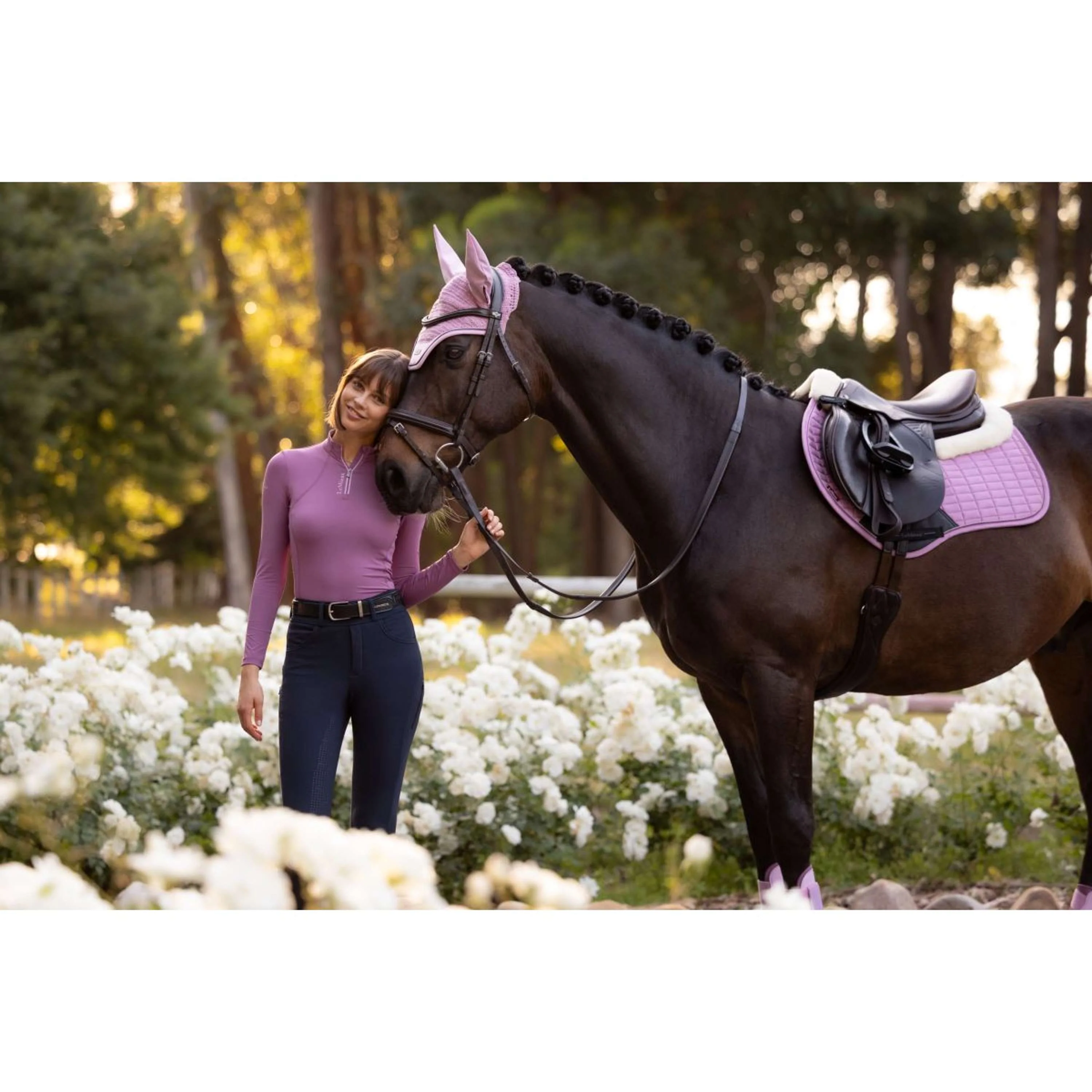 LeMieux Tapis de Selle Merino+ Suede Close Contact Square de Saut Fondant - Image 7