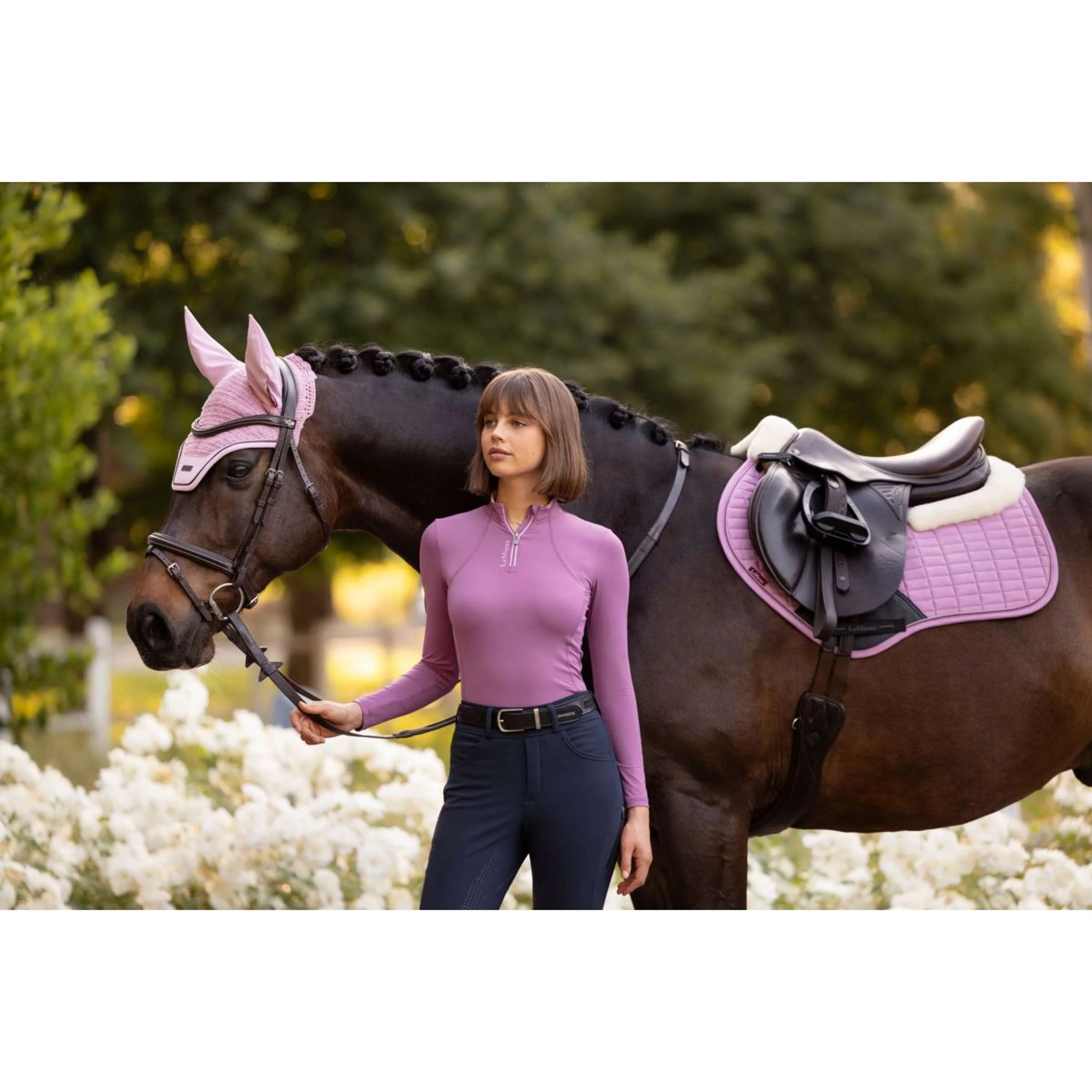 LeMieux Tapis de Selle Merino+ Suede Close Contact Square de Saut Fondant - Image 8