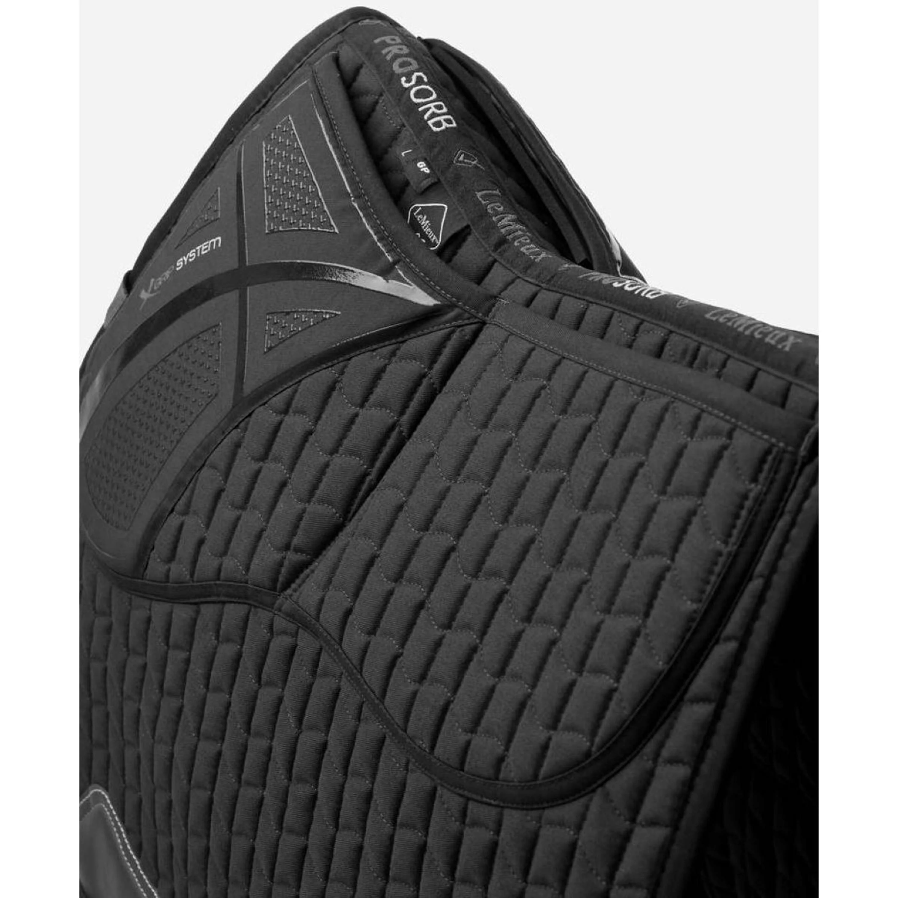 LeMieux Tapis de Selle Prosorb Plain 2 Pocket Polyvalent Noir - Image 3